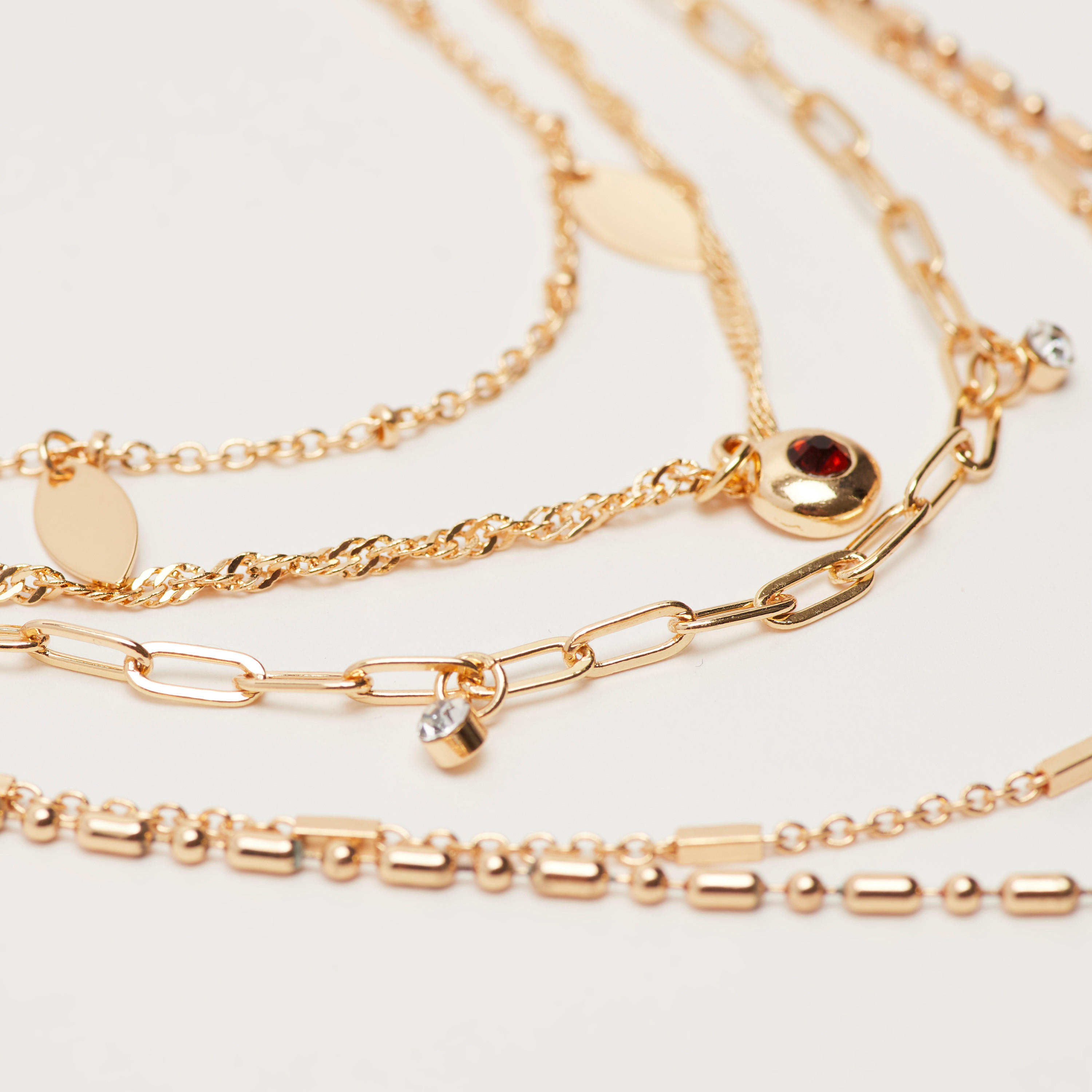 Layered Chain Link Necklace with Lobster Clasp-women-watchesandjewellery-jewellery-necklacesandpendants-image-2