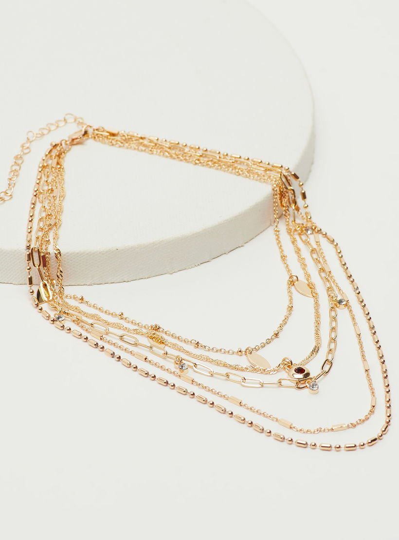Layered Chain Link Necklace with Lobster Clasp-women-watchesandjewellery-jewellery-necklacesandpendants-image-4