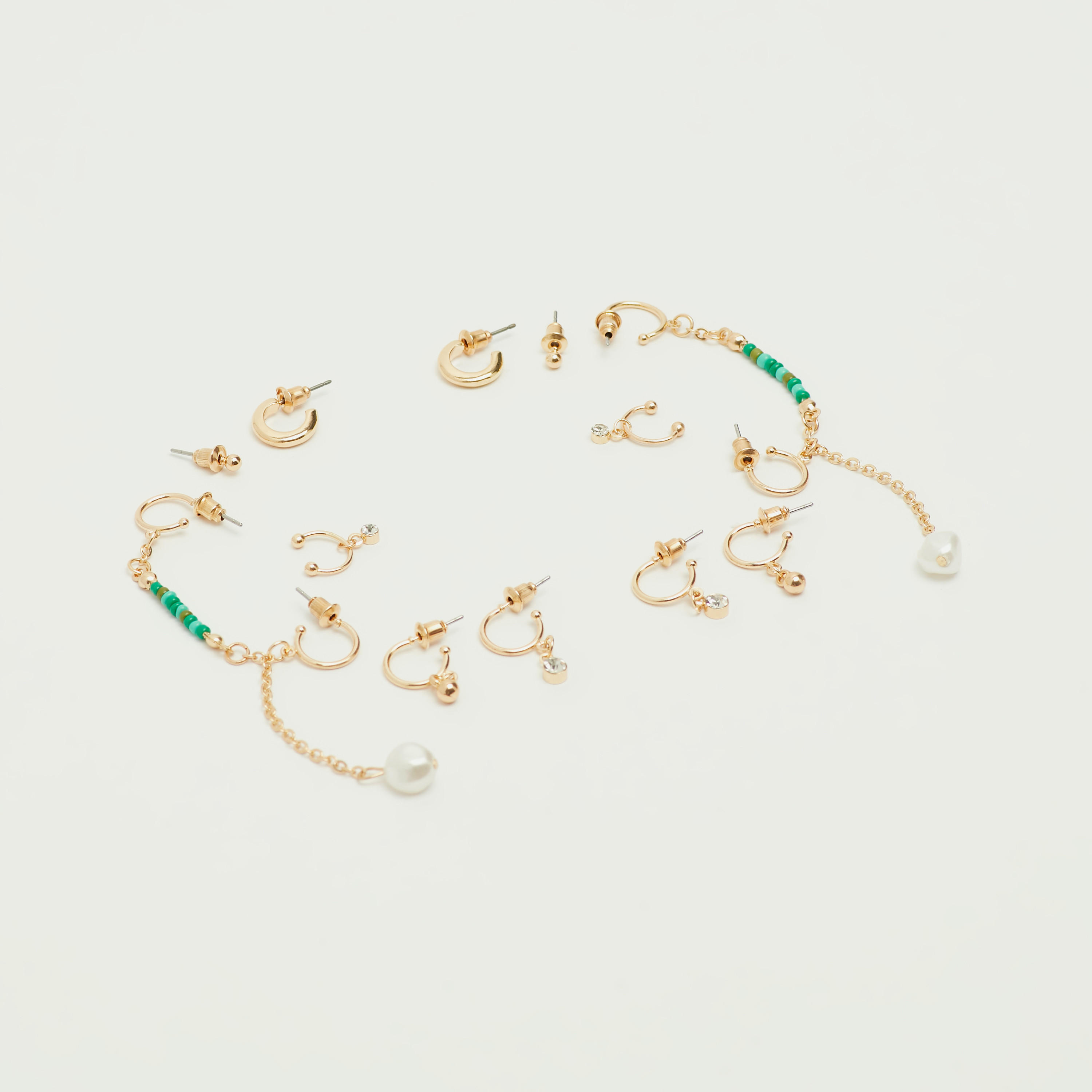حلقان - طقم من 6 أزواج متنوّعة-women-watchesandjewellery-jewellery-earrings-image-3