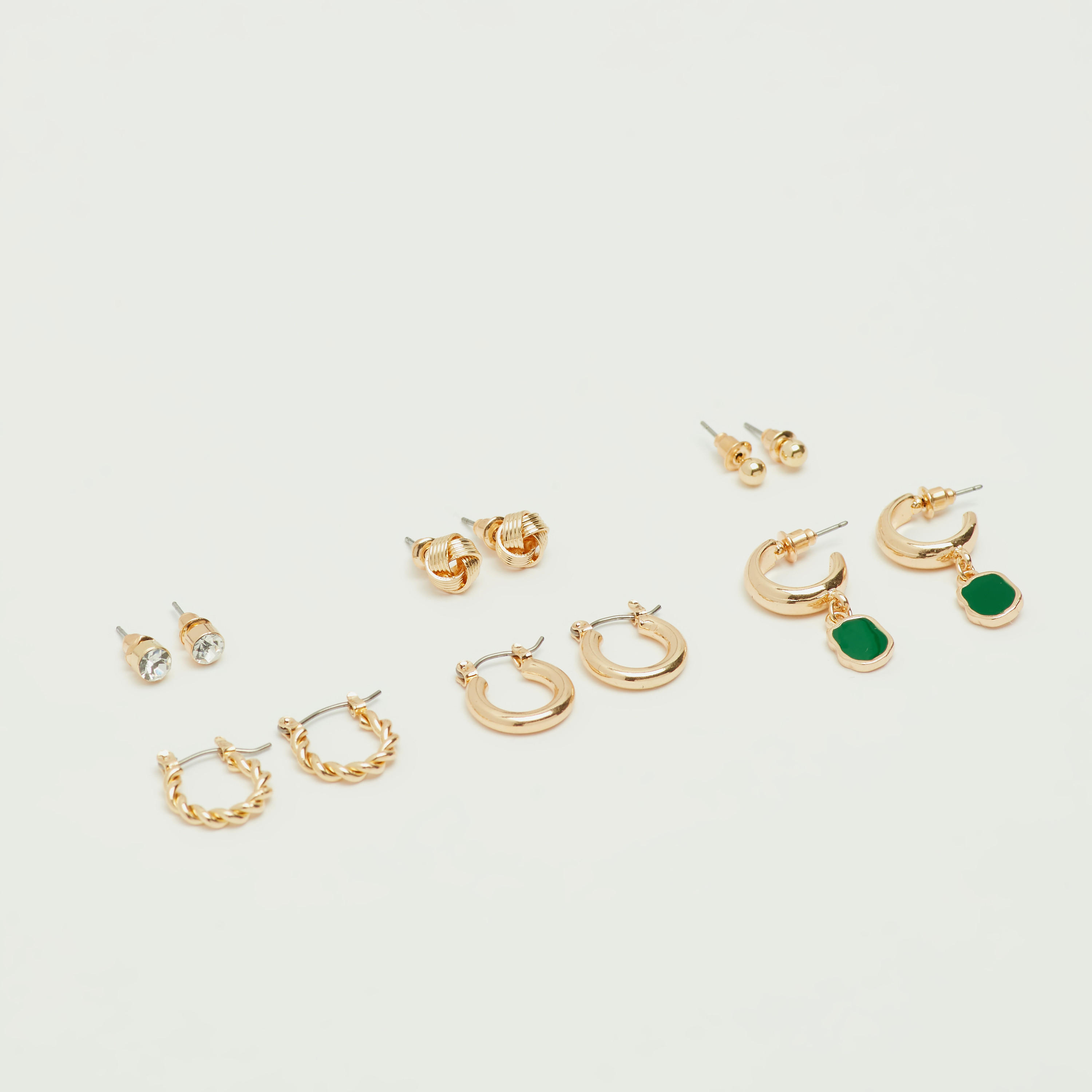 حلقان - طقم من 6 أزواج متنوّعة-women-watchesandjewellery-jewellery-earrings-image-3