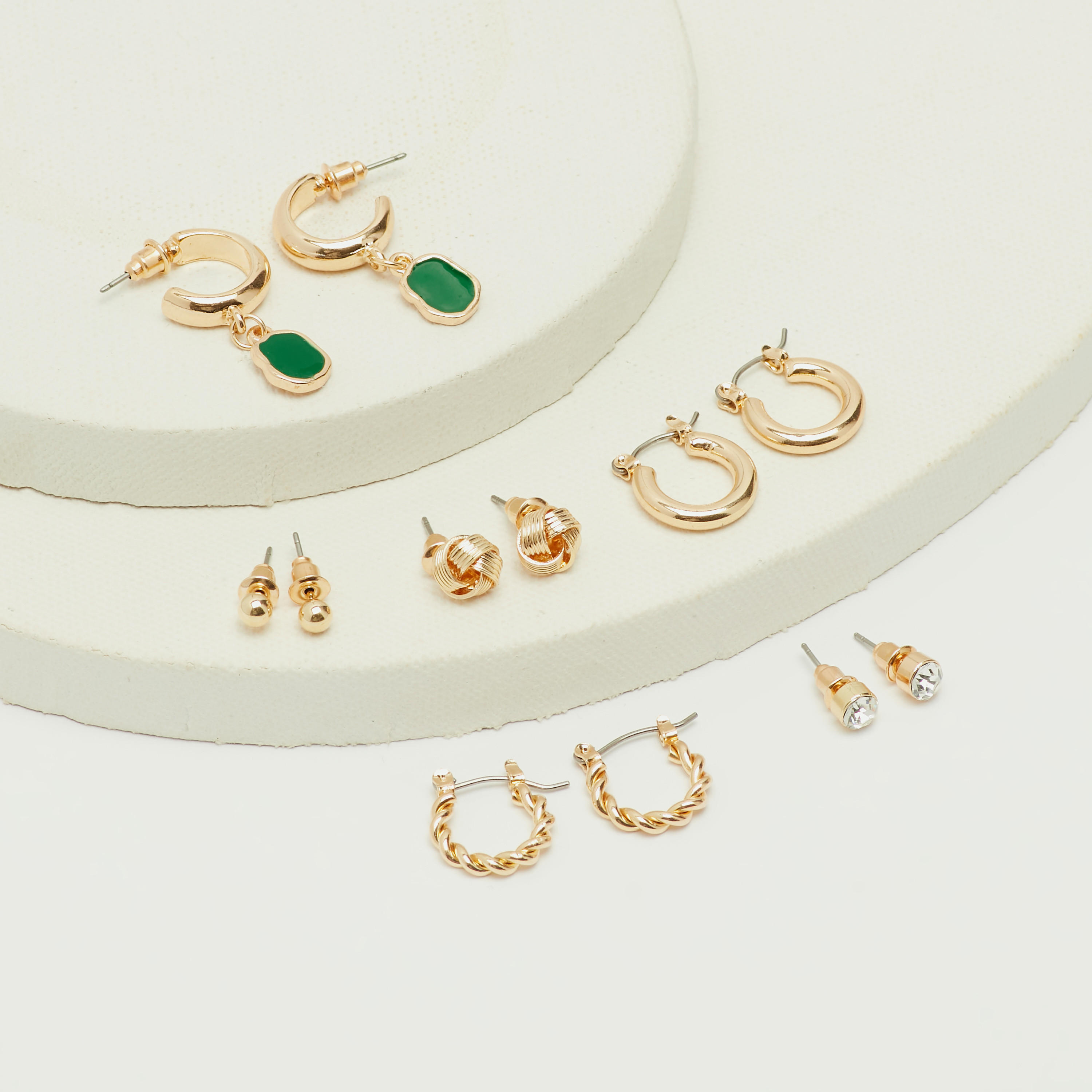 حلقان - طقم من 6 أزواج متنوّعة-women-watchesandjewellery-jewellery-earrings-image-5