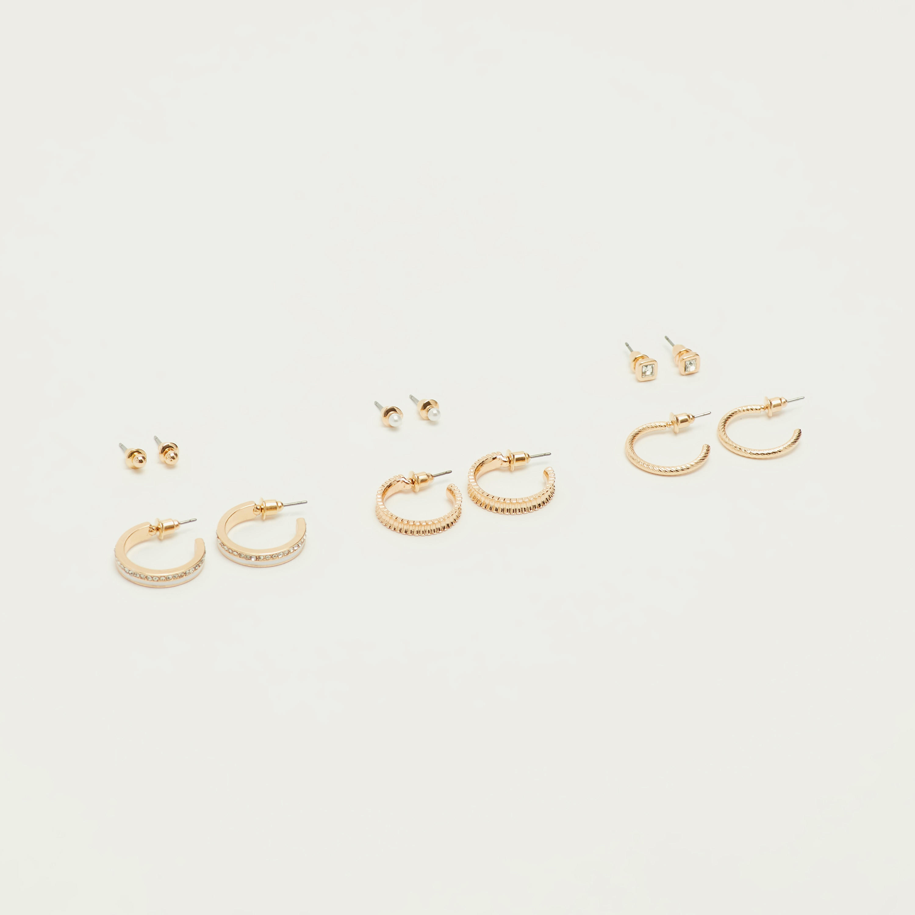 Set of 6 - Assorted Earrings with Pushback Closure-women-watchesandjewellery-jewellery-earrings-image-3
