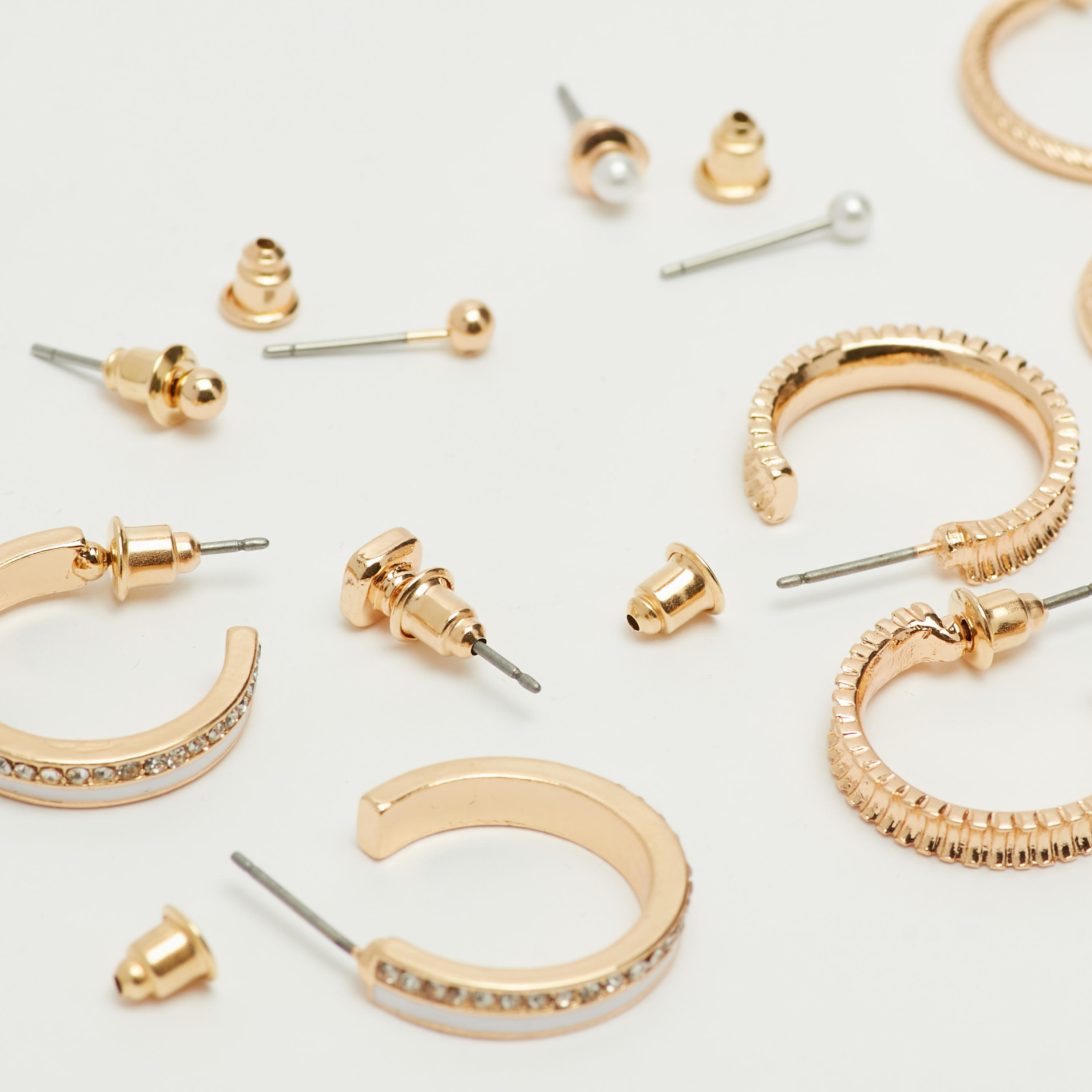 Set of 6 - Assorted Earrings with Pushback Closure-women-watchesandjewellery-jewellery-earrings-image-4