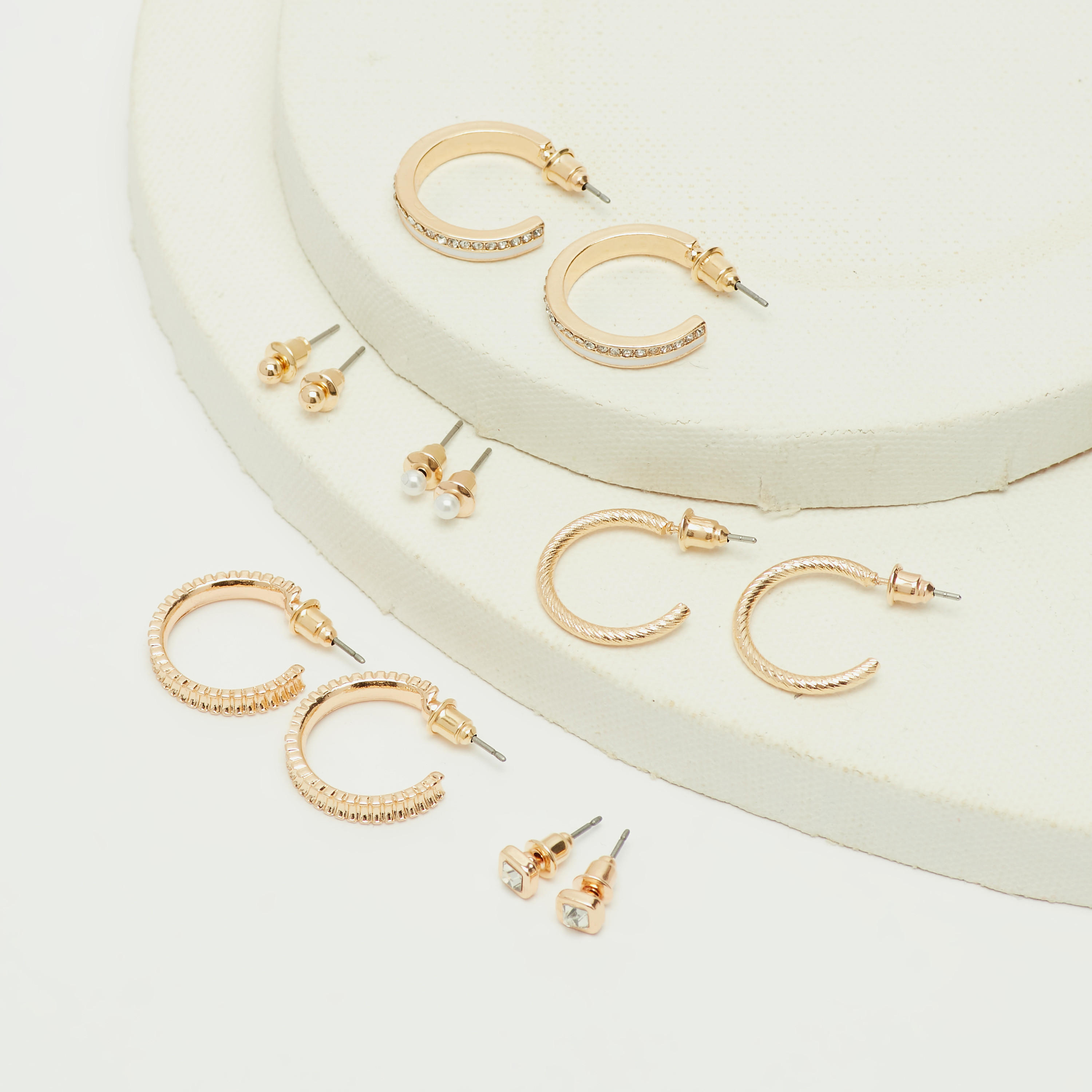 Set of 6 - Assorted Earrings with Pushback Closure-women-watchesandjewellery-jewellery-earrings-image-5