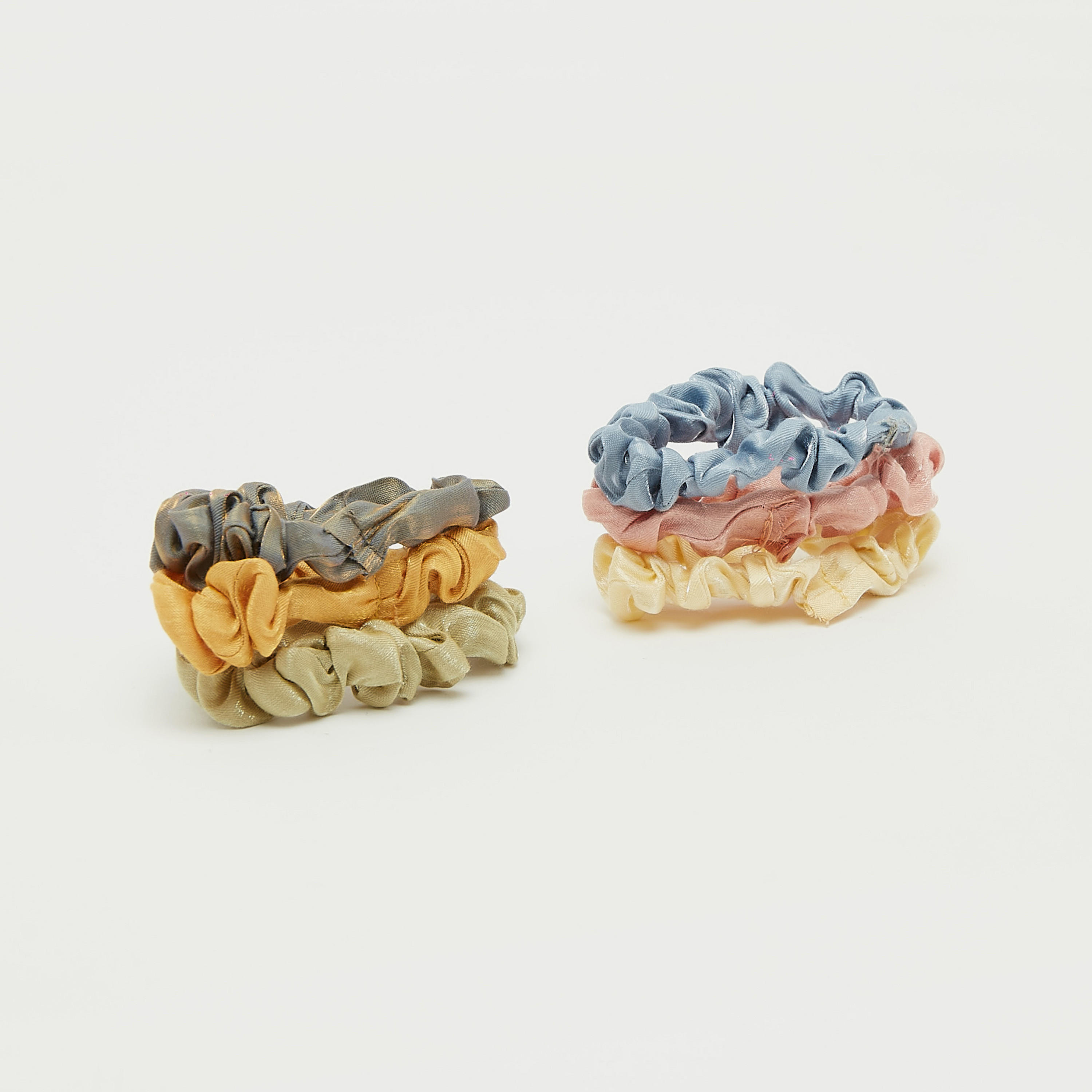 Set of 6 - Solid Hair Scrunchie-women-hairaccessories-image-1