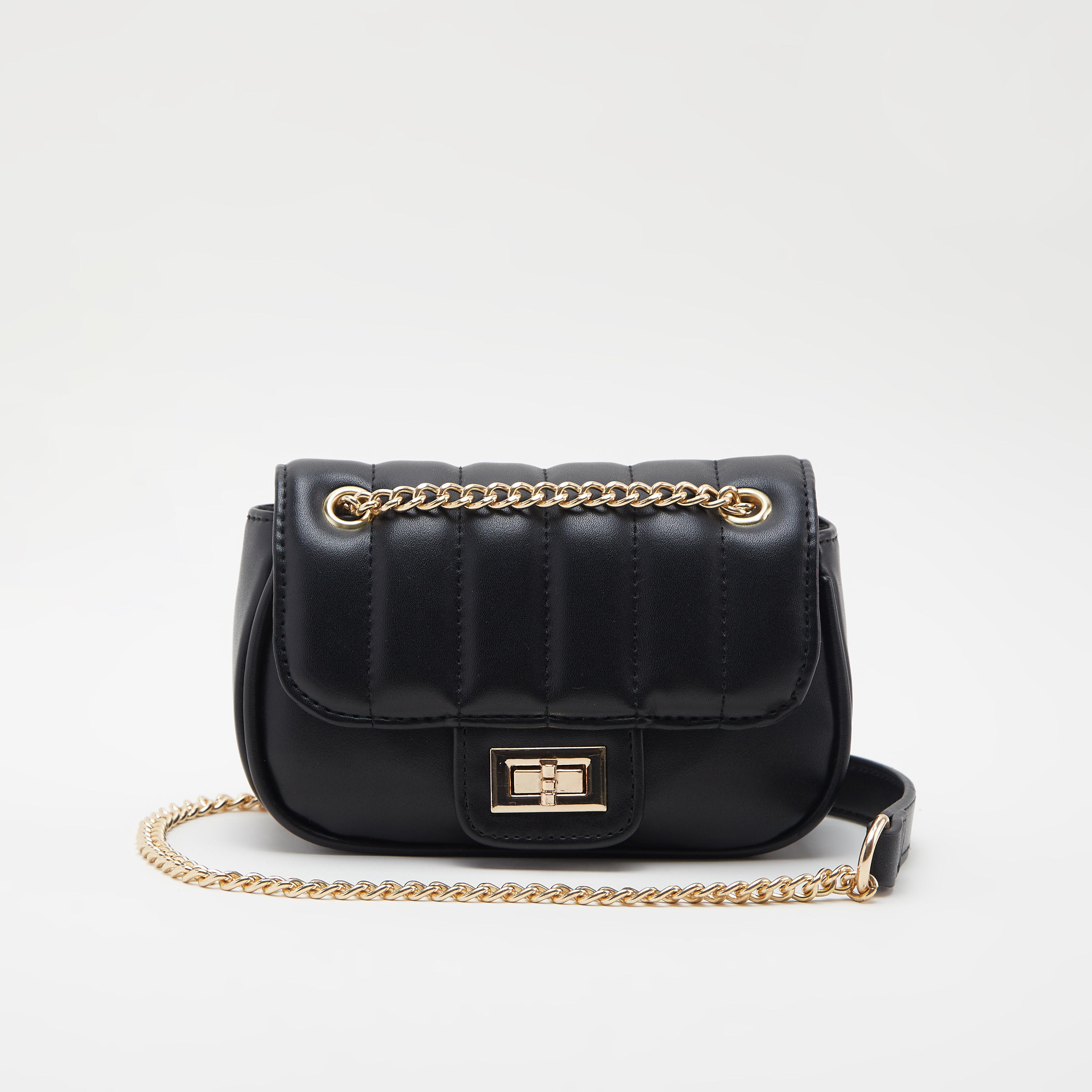 شنطة يد مبطّنة بحزام سلسلة معدني-women-bagsandwallets-handbags-image-5