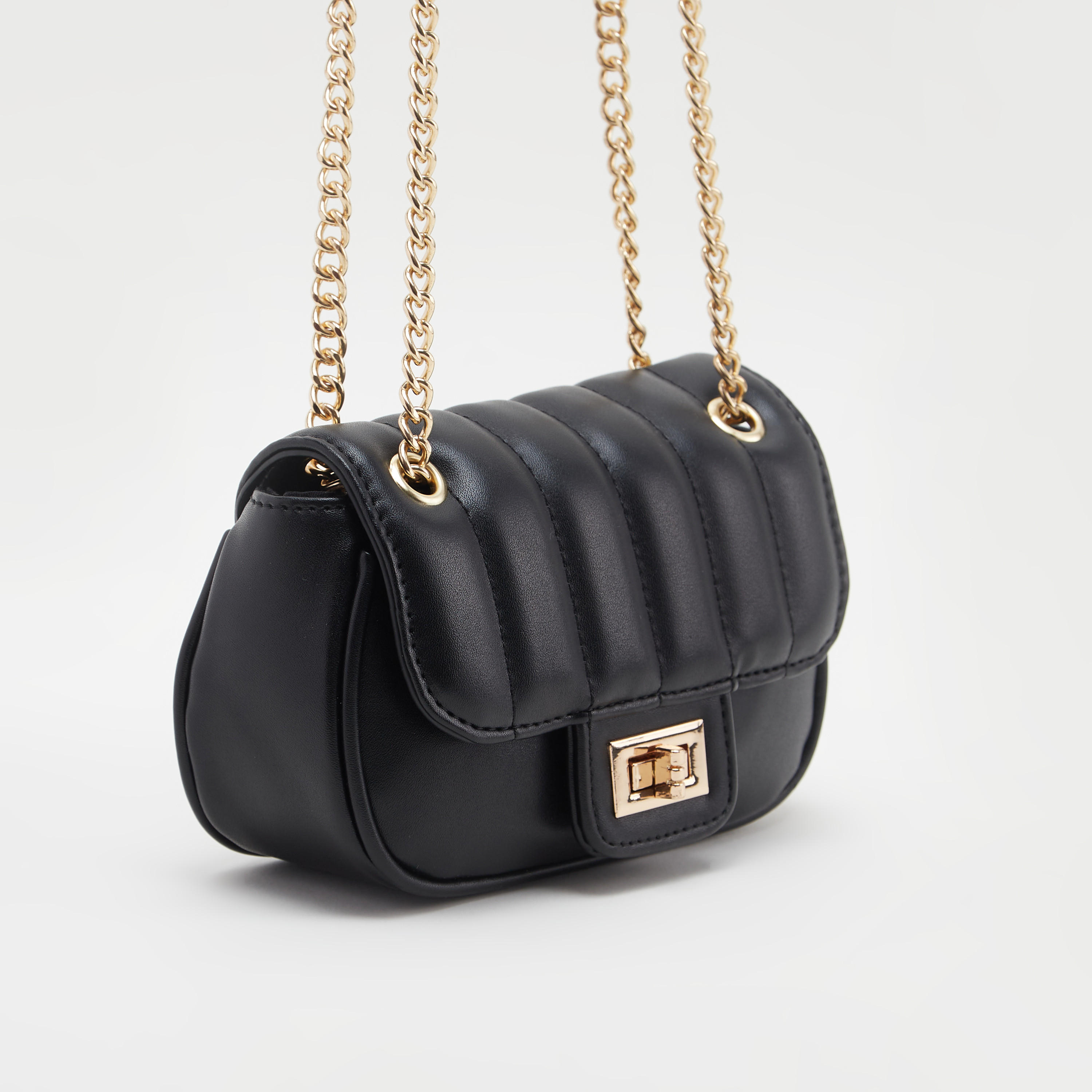 شنطة يد مبطّنة بحزام سلسلة معدني-women-bagsandwallets-handbags-image-4