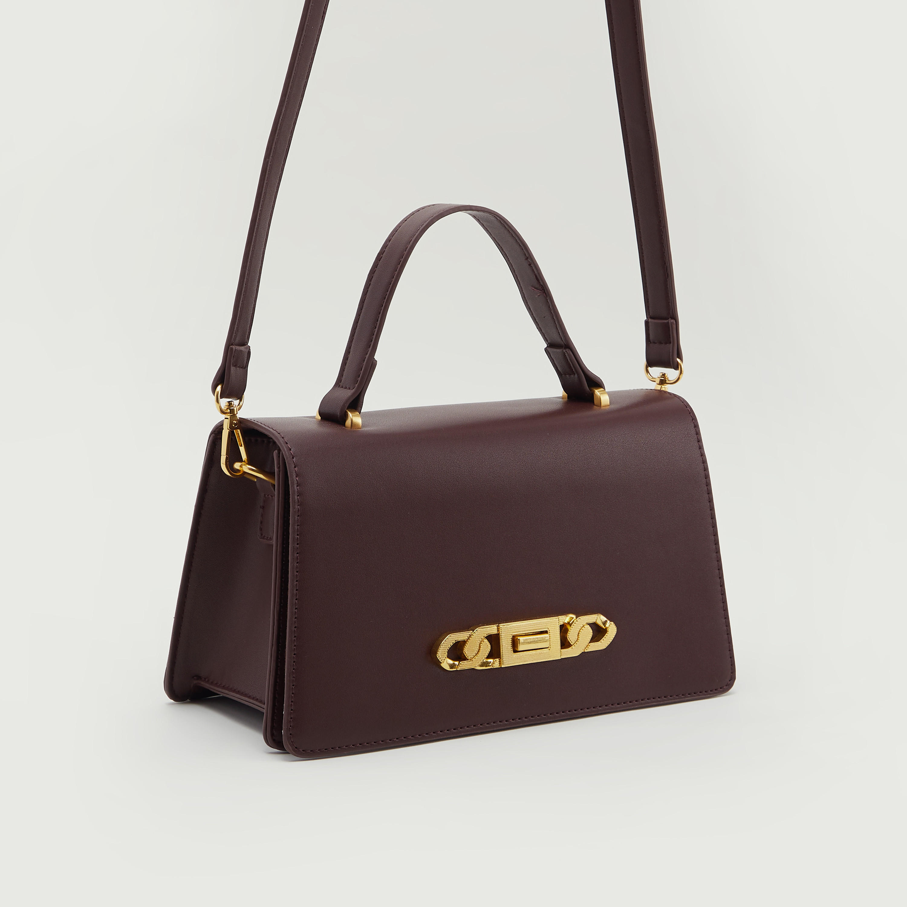 شنطة يد ساتشيل سادة بحمّالة كتف قابلة للفصل-women-bagsandwallets-handbags-image-4