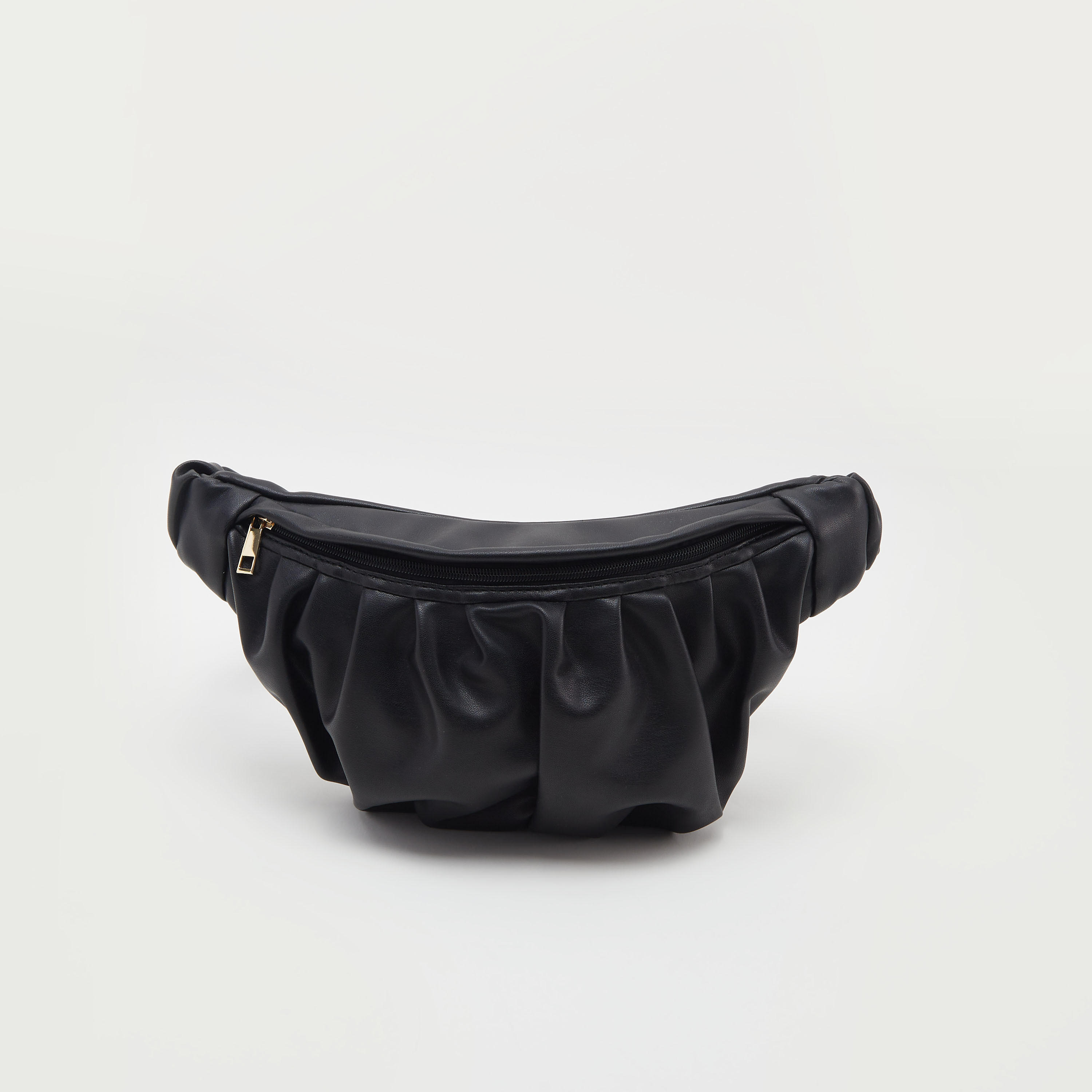 Solid Waist Bag with Zipper Closure-women-bagsandwallets-handbags-image-1