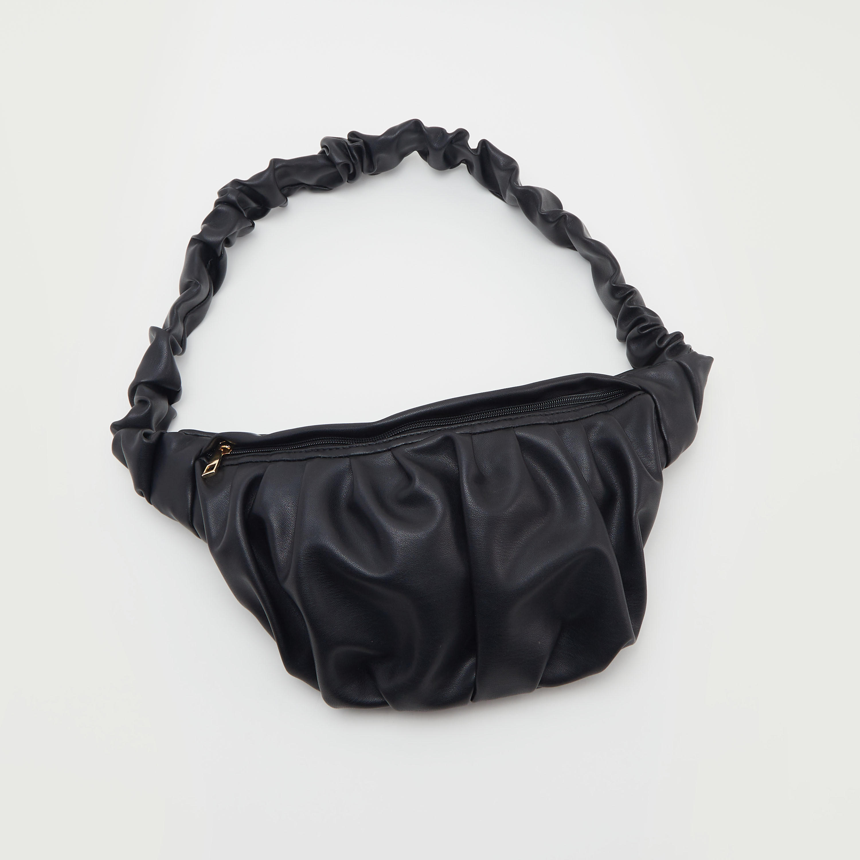Solid Waist Bag with Zipper Closure-women-bagsandwallets-handbags-image-4