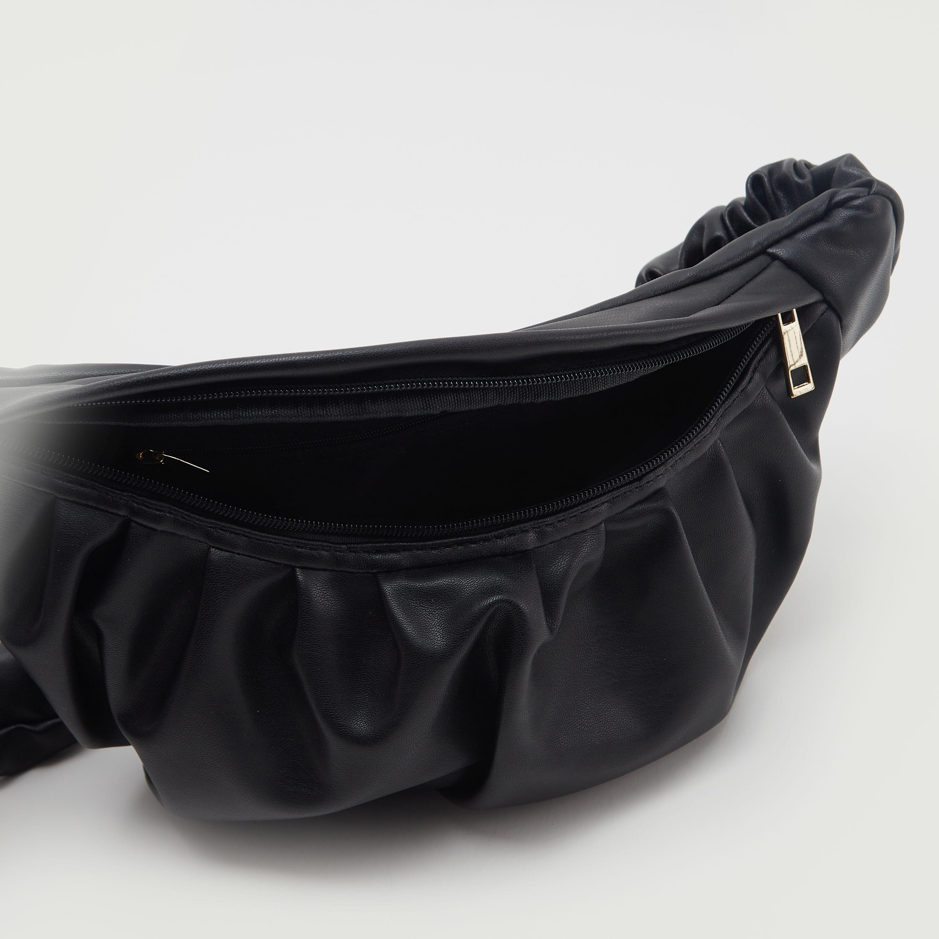 Solid Waist Bag with Zipper Closure-women-bagsandwallets-handbags-image-5