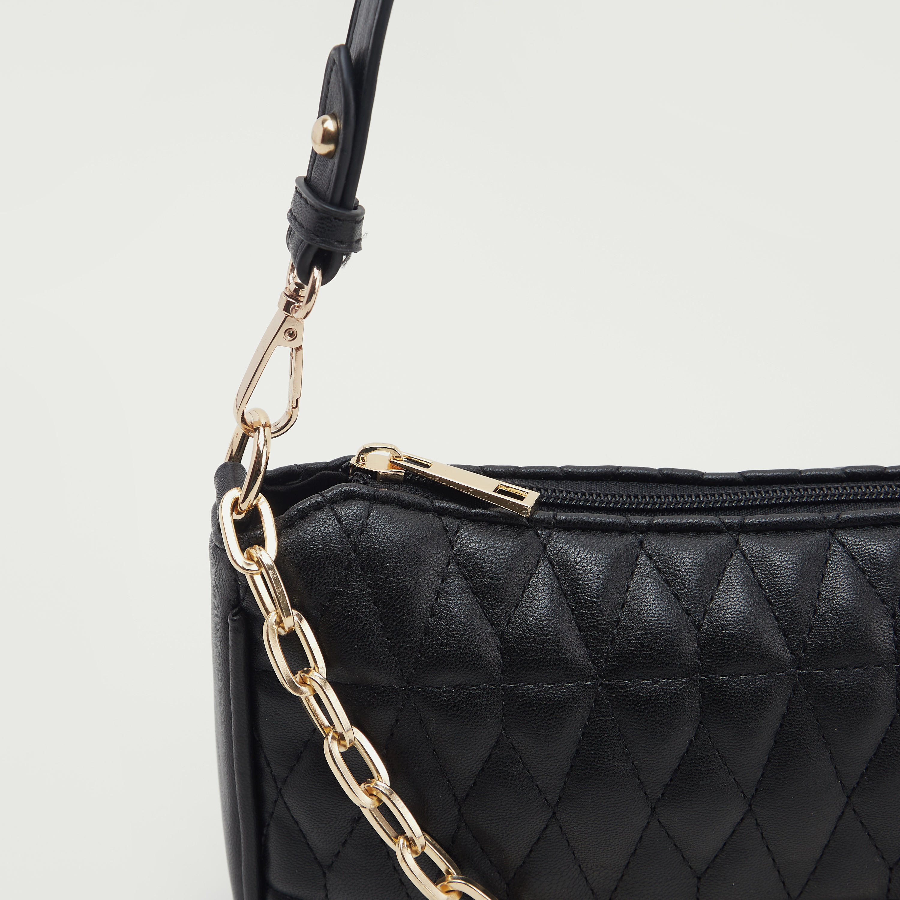 Quilt Stitched Shoulder Bag with Detachable Strap-women-bagsandwallets-handbags-image-3