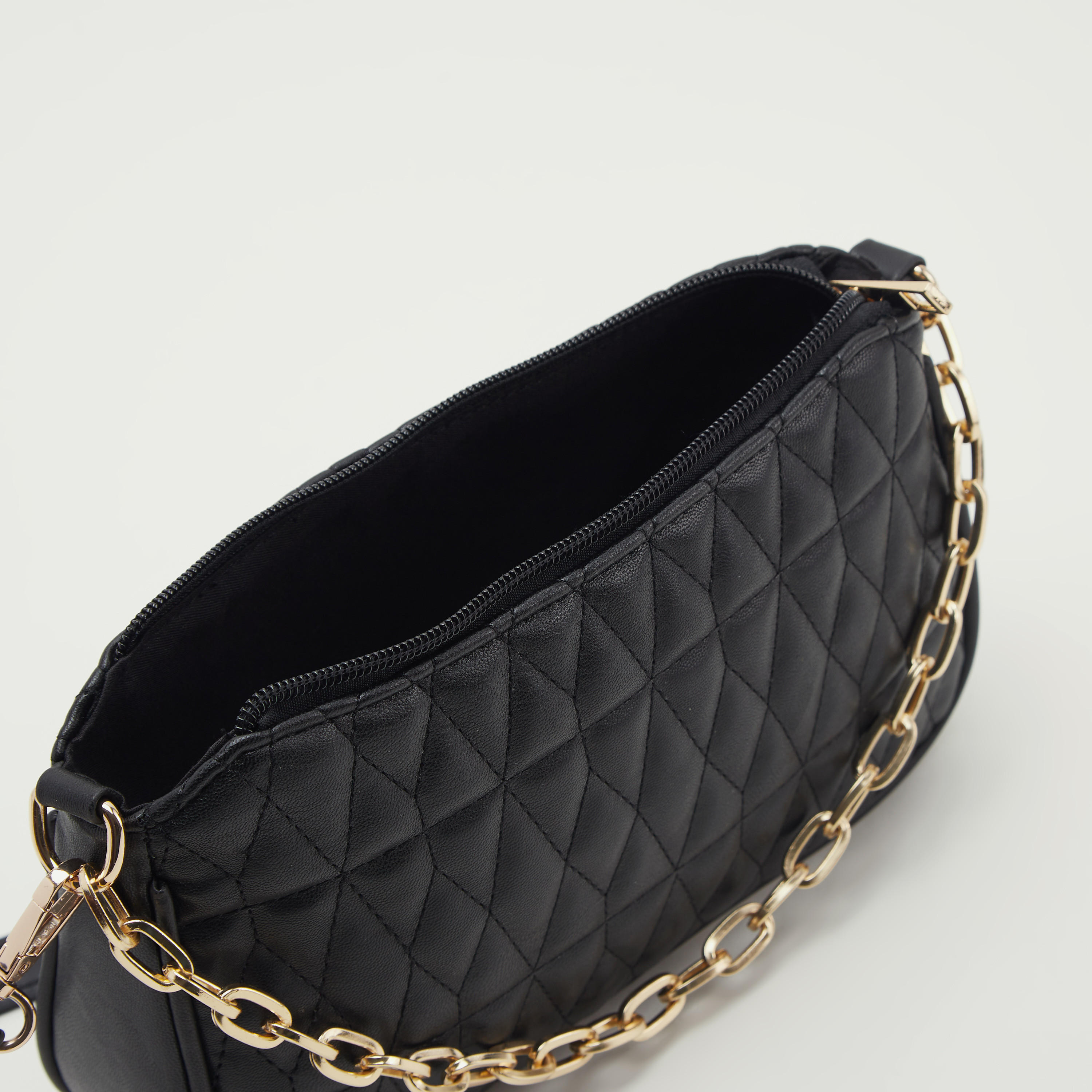 Quilt Stitched Shoulder Bag with Detachable Strap-women-bagsandwallets-handbags-image-4