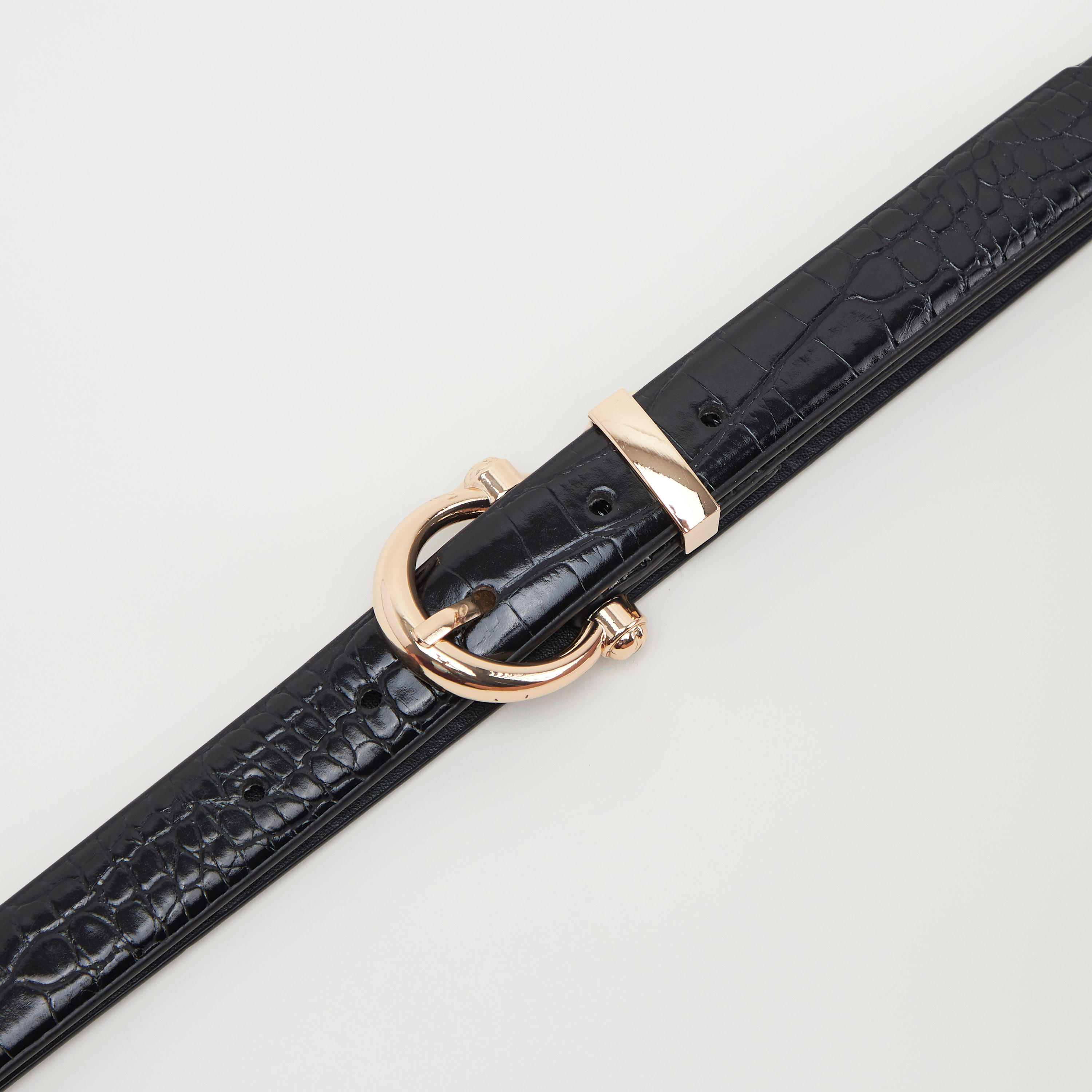 حزام بتصميم جلد حيوان بارز الملمس وإبزيم بدبوس-women-clothingaccessories-belts-image-3