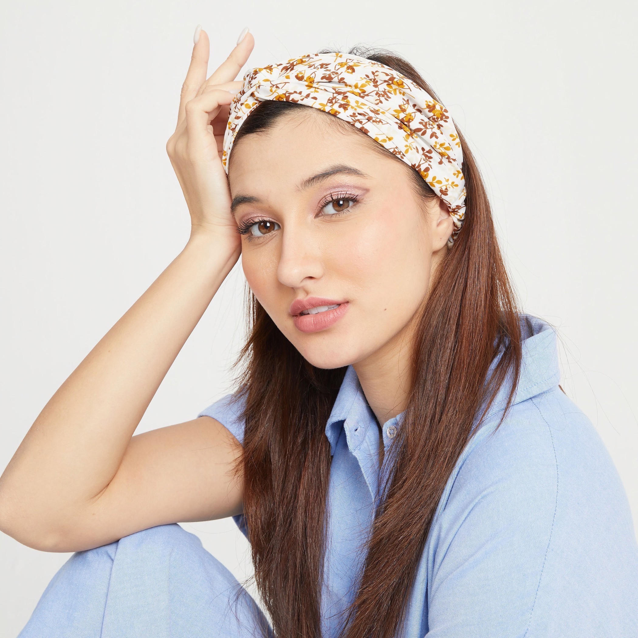 Printed Headband with Knot Detail-women-hairaccessories-image-2