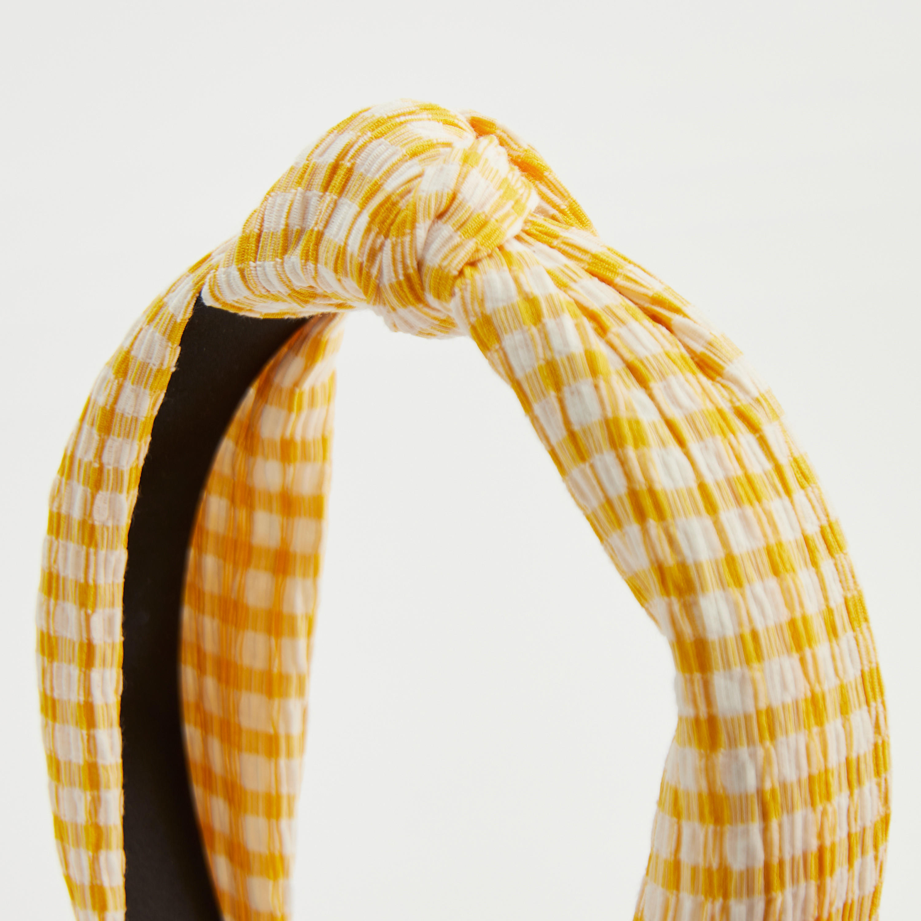 Checked Hairband with Knot Detail-women-hairaccessories-image-2
