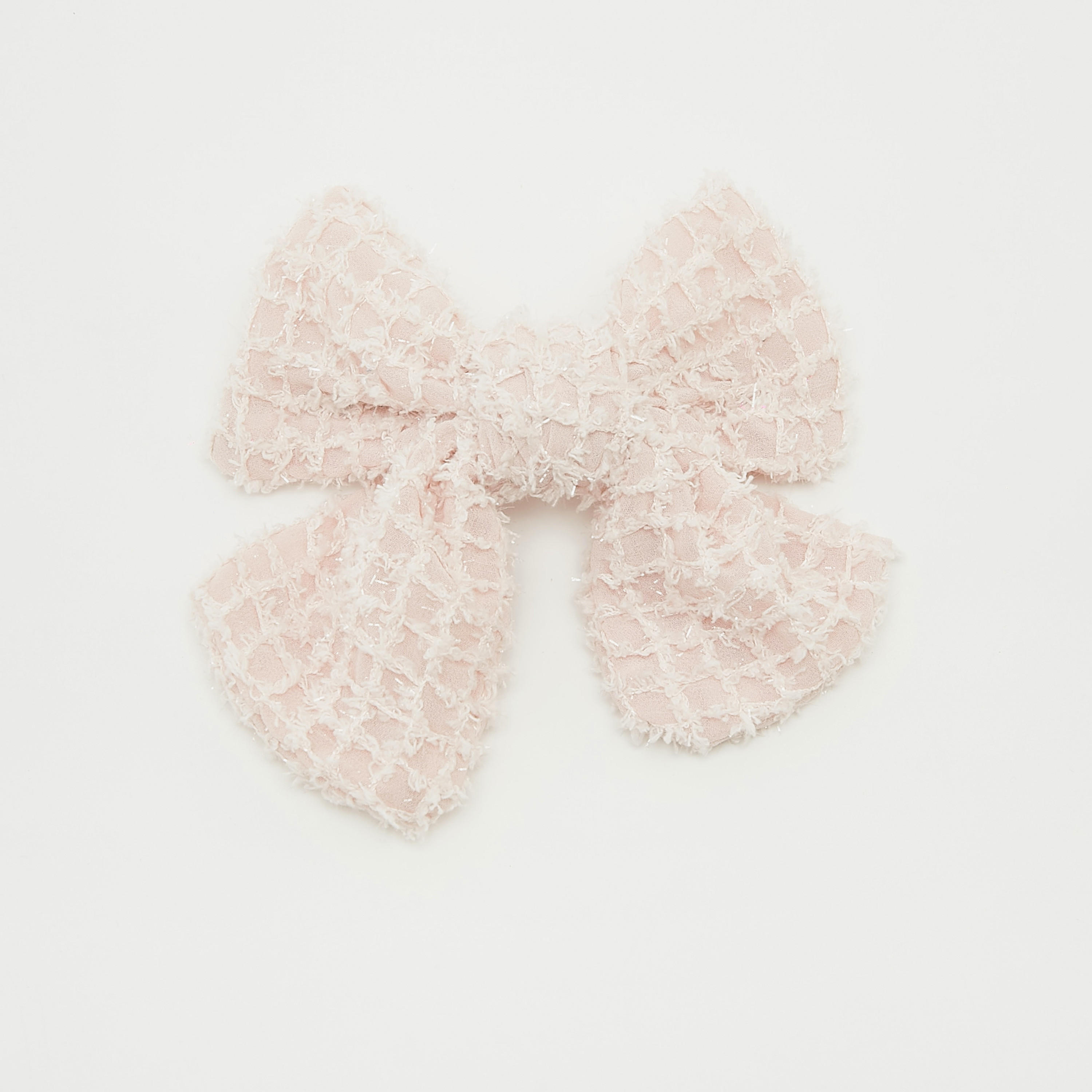 Textured Bow Applique Hair Clip-women-hairaccessories-image-1
