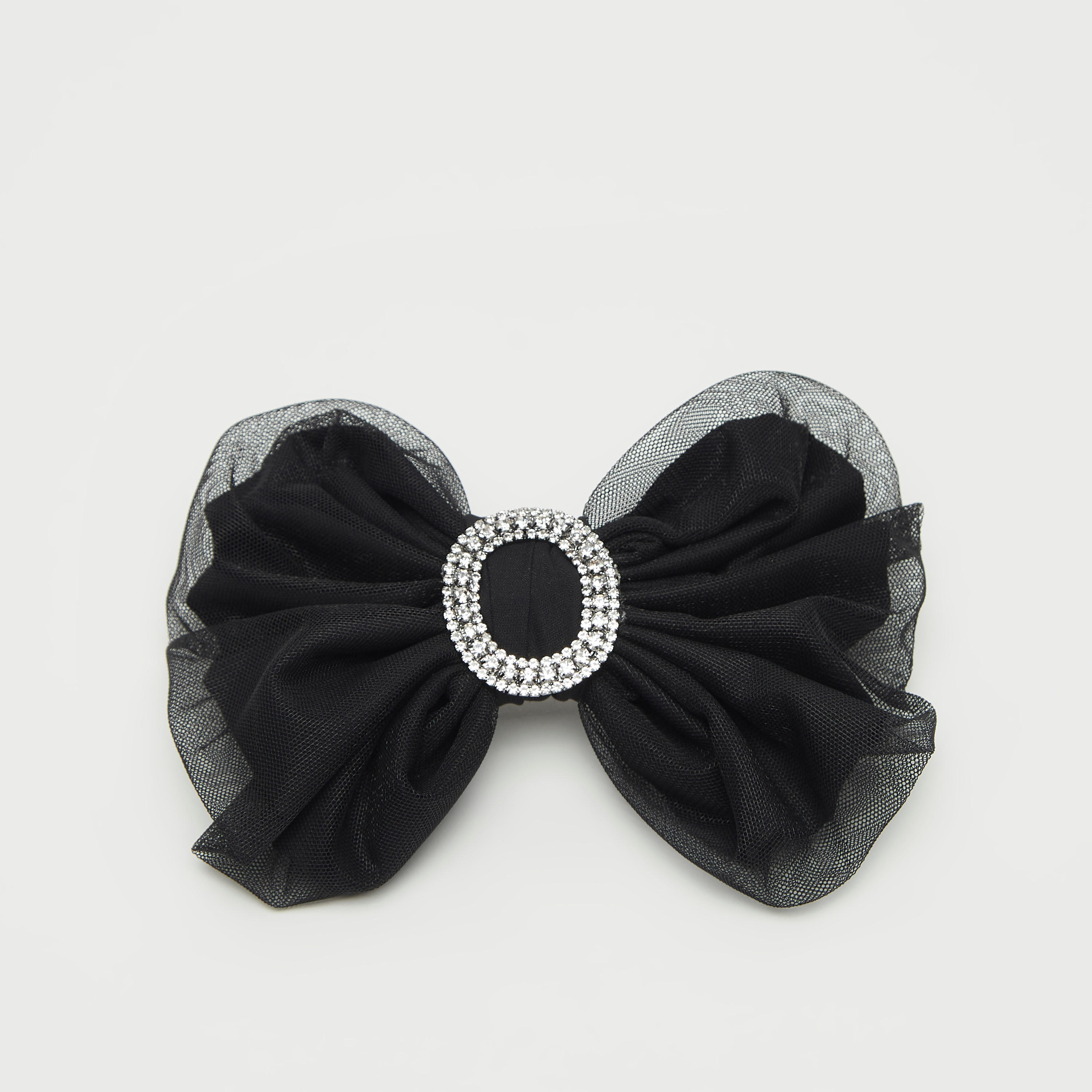 Bow Patterned Embellished Hair Clip-women-hairaccessories-image-1