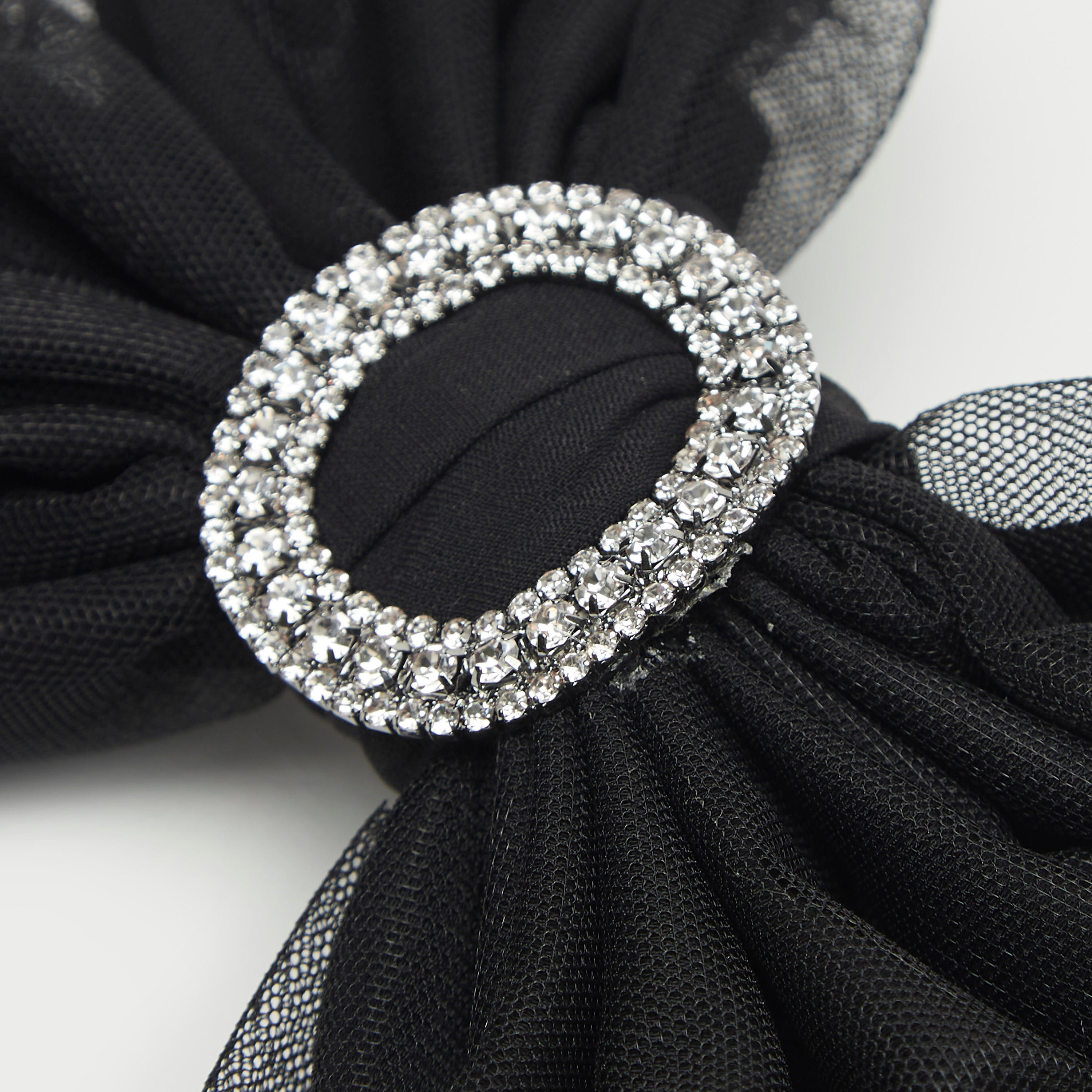 Bow Patterned Embellished Hair Clip-women-hairaccessories-image-2