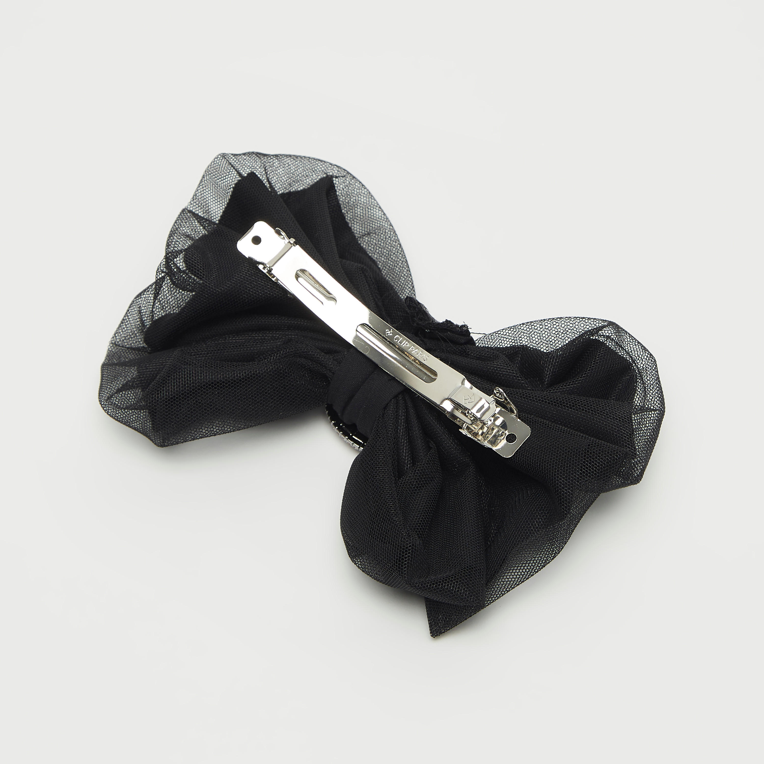 Bow Patterned Embellished Hair Clip-women-hairaccessories-image-3