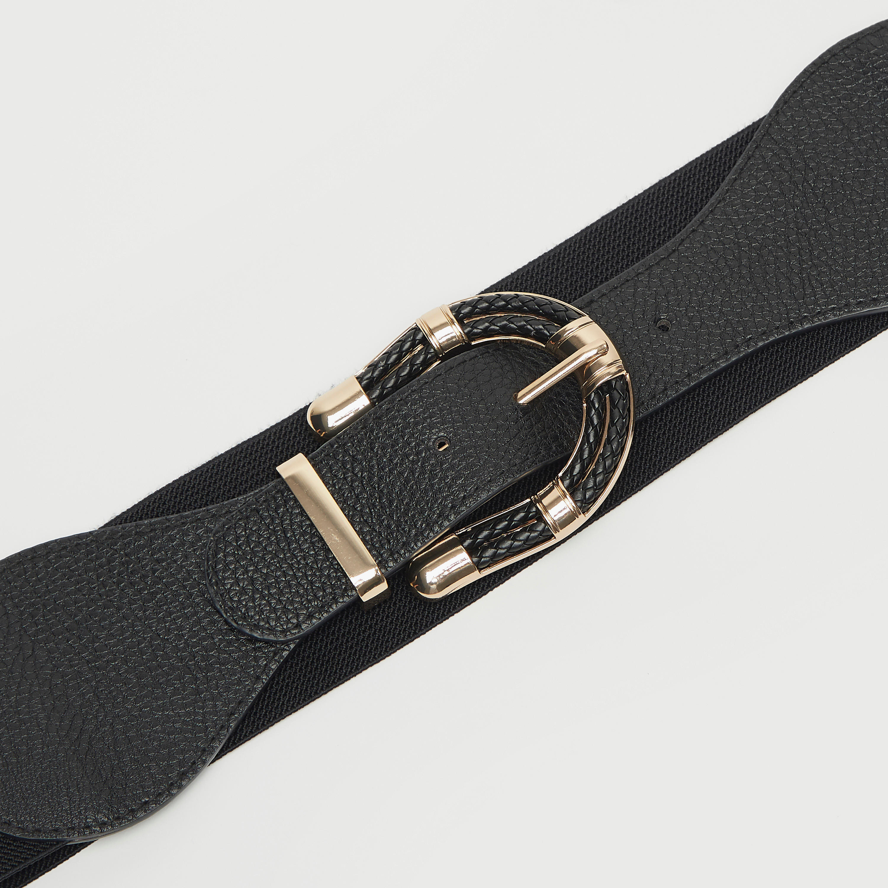 حزام خصر سادة مزيّن بإزيم بدبوس إغلاق-women-clothingaccessories-belts-image-2