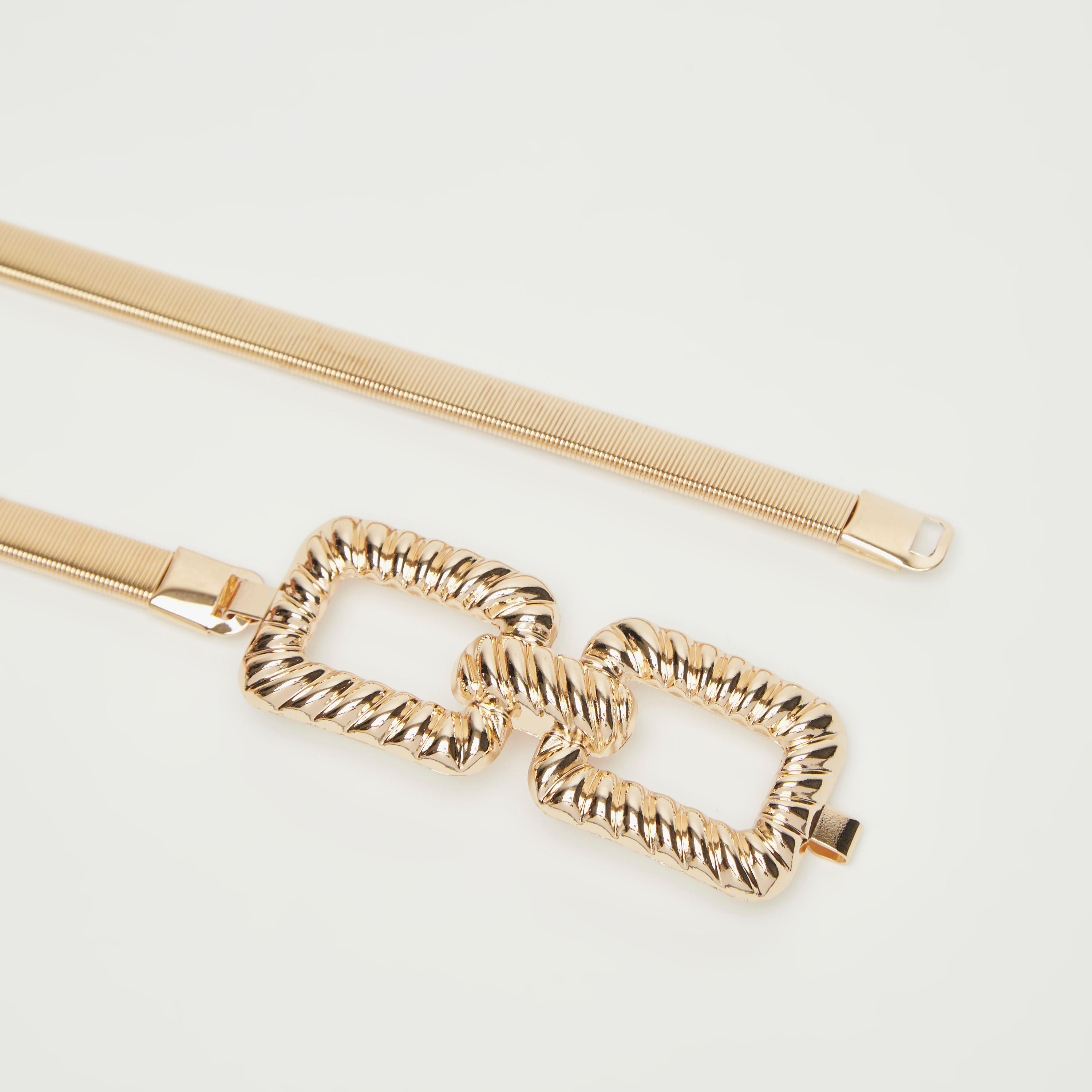 حزام خصر بارز الملمس بإبزيم إغلاق-women-clothingaccessories-belts-image-2