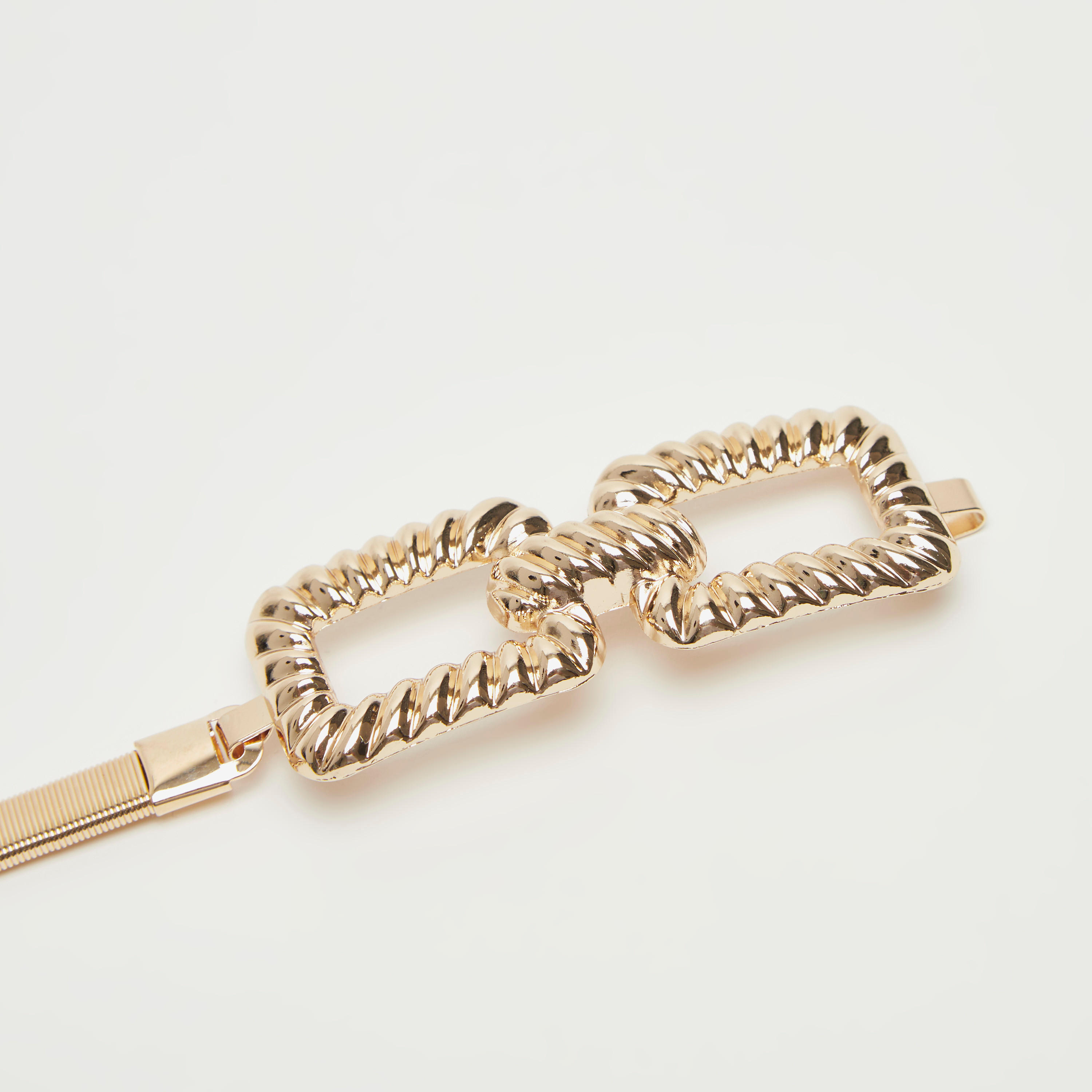 حزام خصر بارز الملمس بإبزيم إغلاق-women-clothingaccessories-belts-image-3