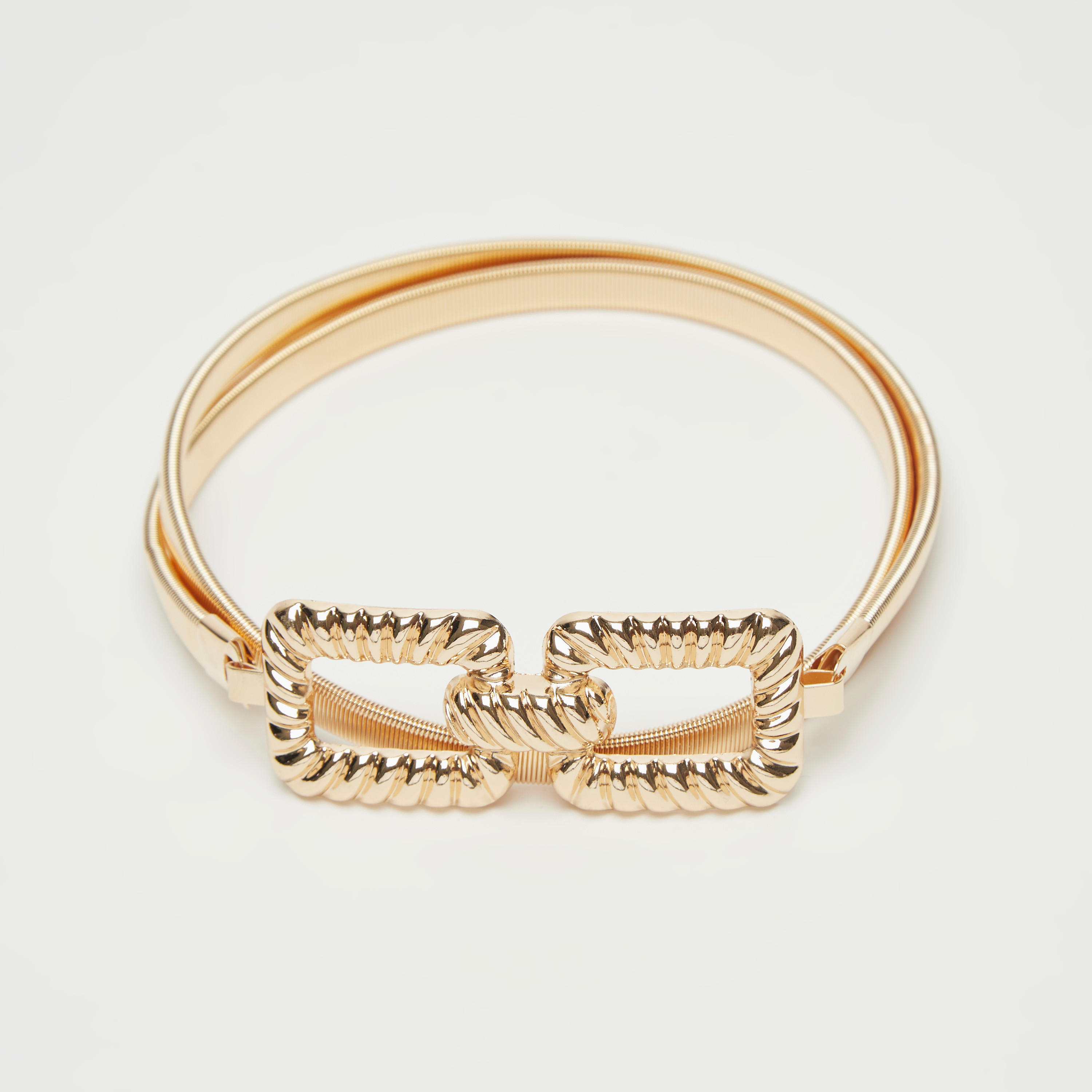 حزام خصر بارز الملمس بإبزيم إغلاق-women-clothingaccessories-belts-image-4