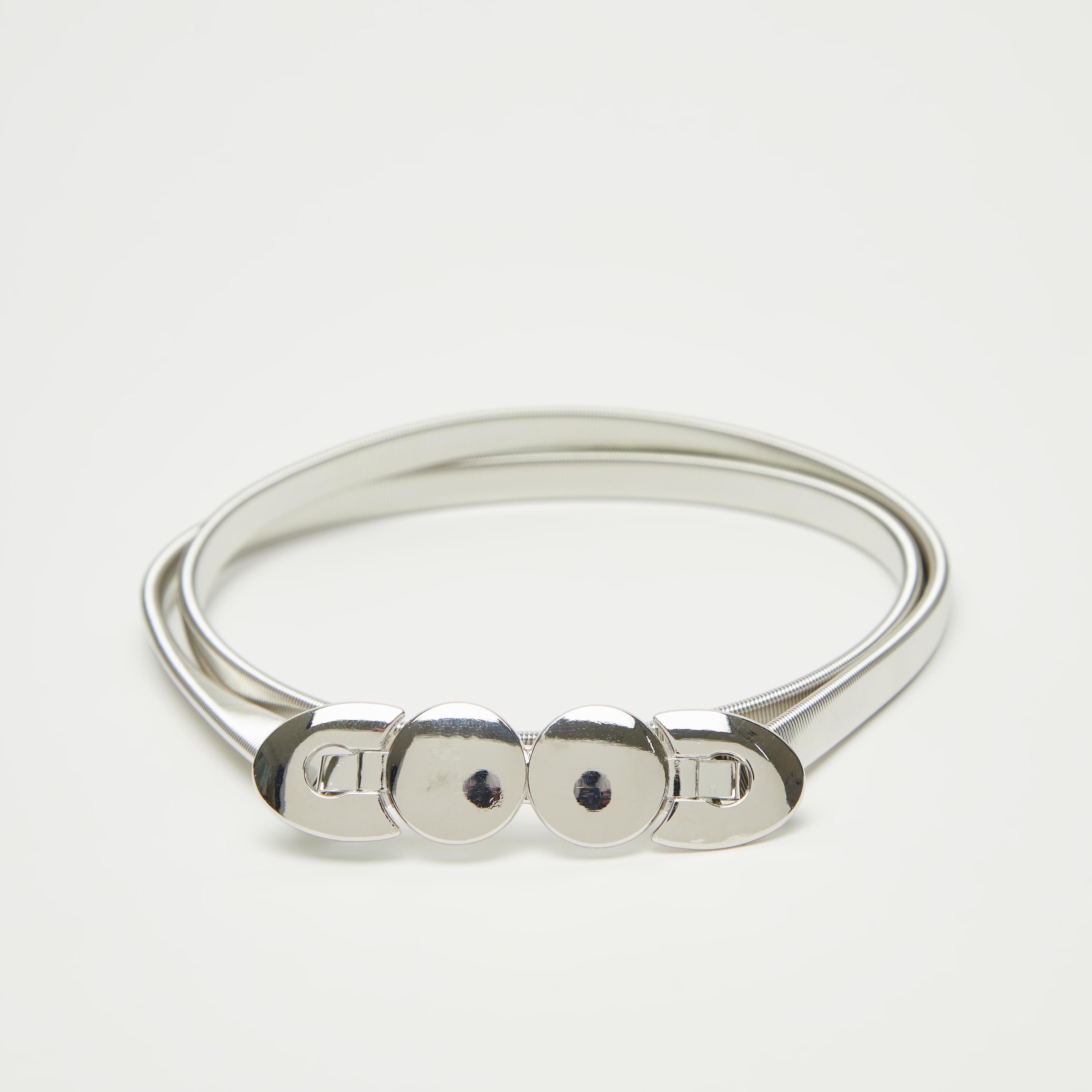حزام خصر بارز الملمس بإبزيم إغلاق-women-clothingaccessories-belts-image-1