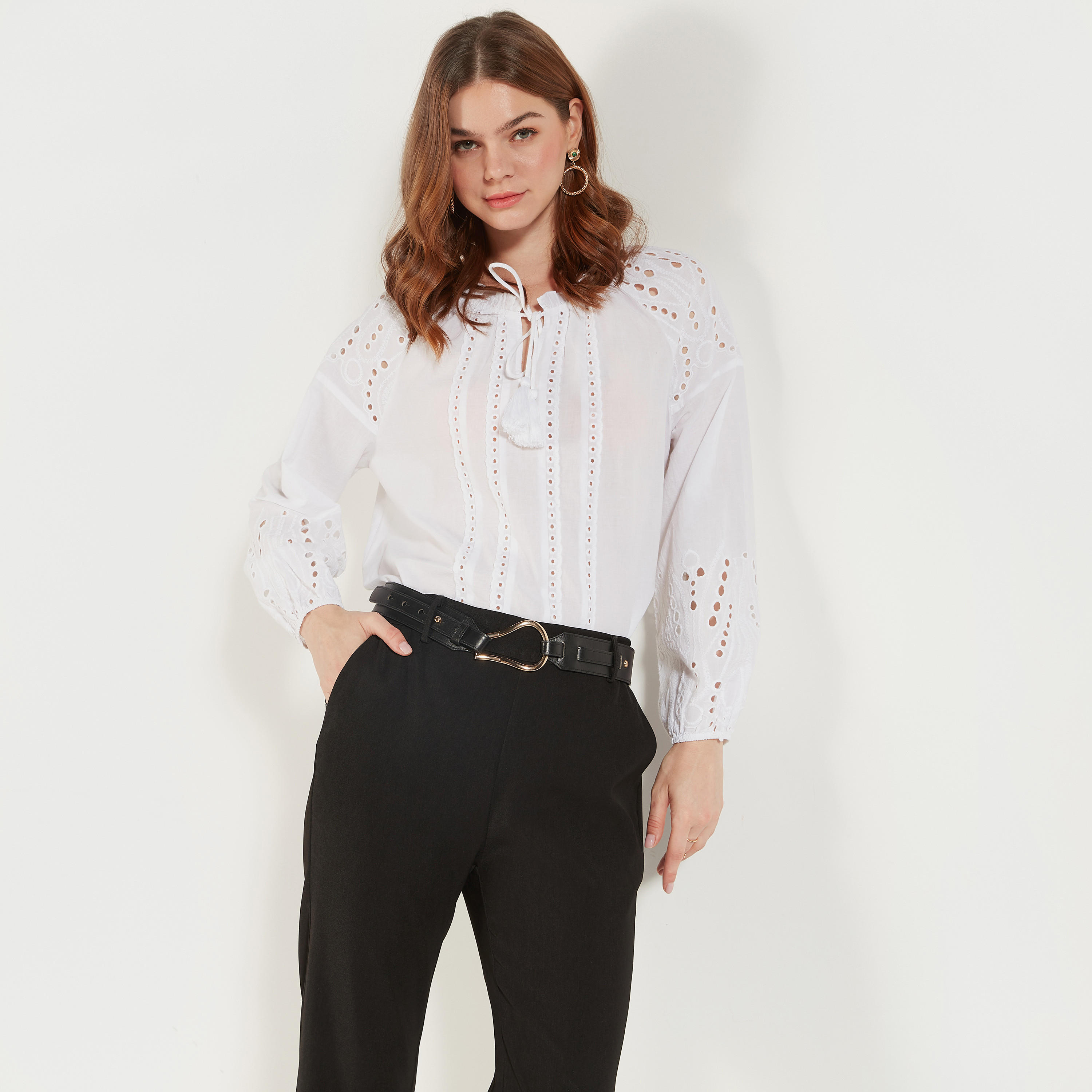 Solid Waist Belt with Pin Buckle Closure-women-clothingaccessories-belts-image-2