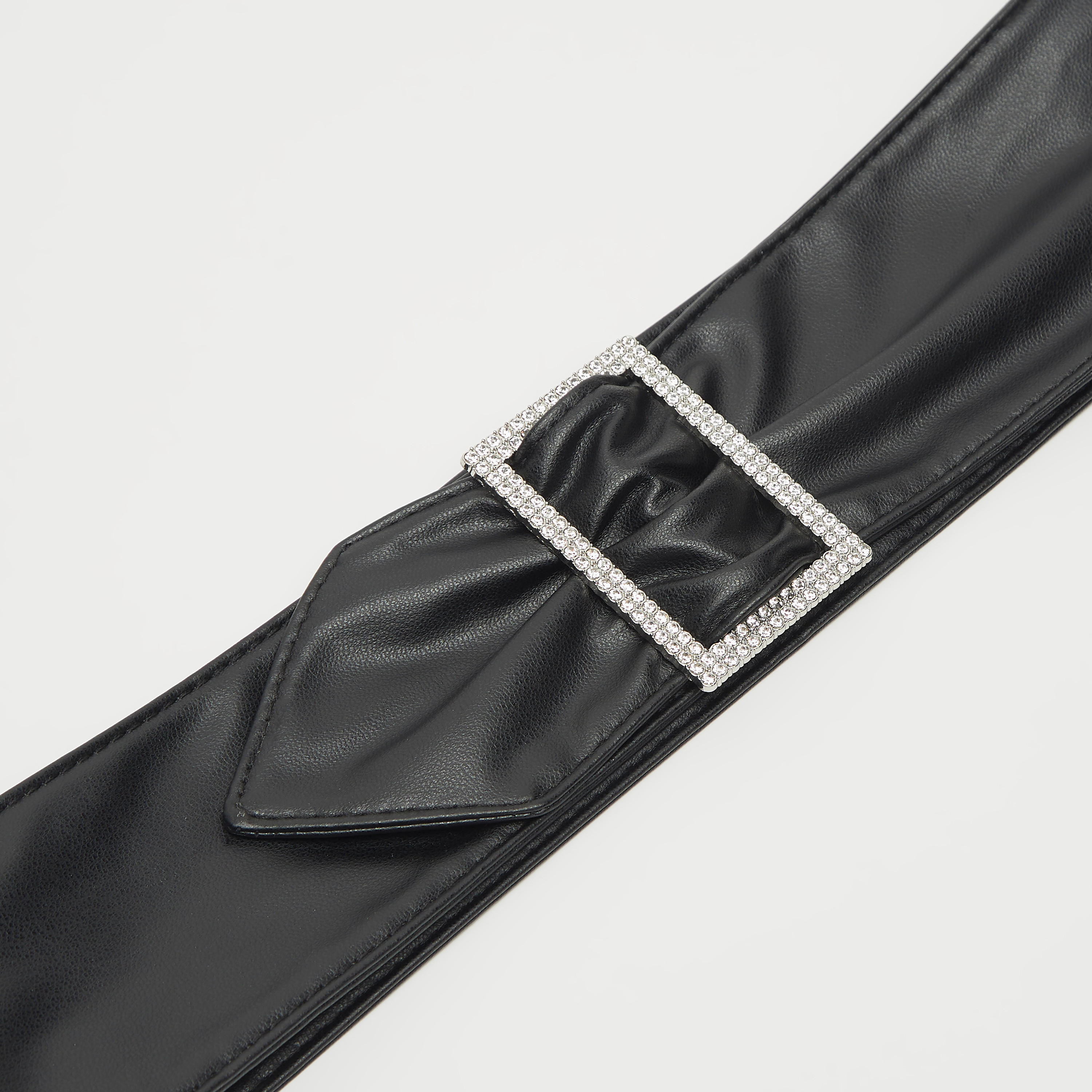 حزام خصر سادة بإبزيم مزخرف-women-clothingaccessories-belts-image-2