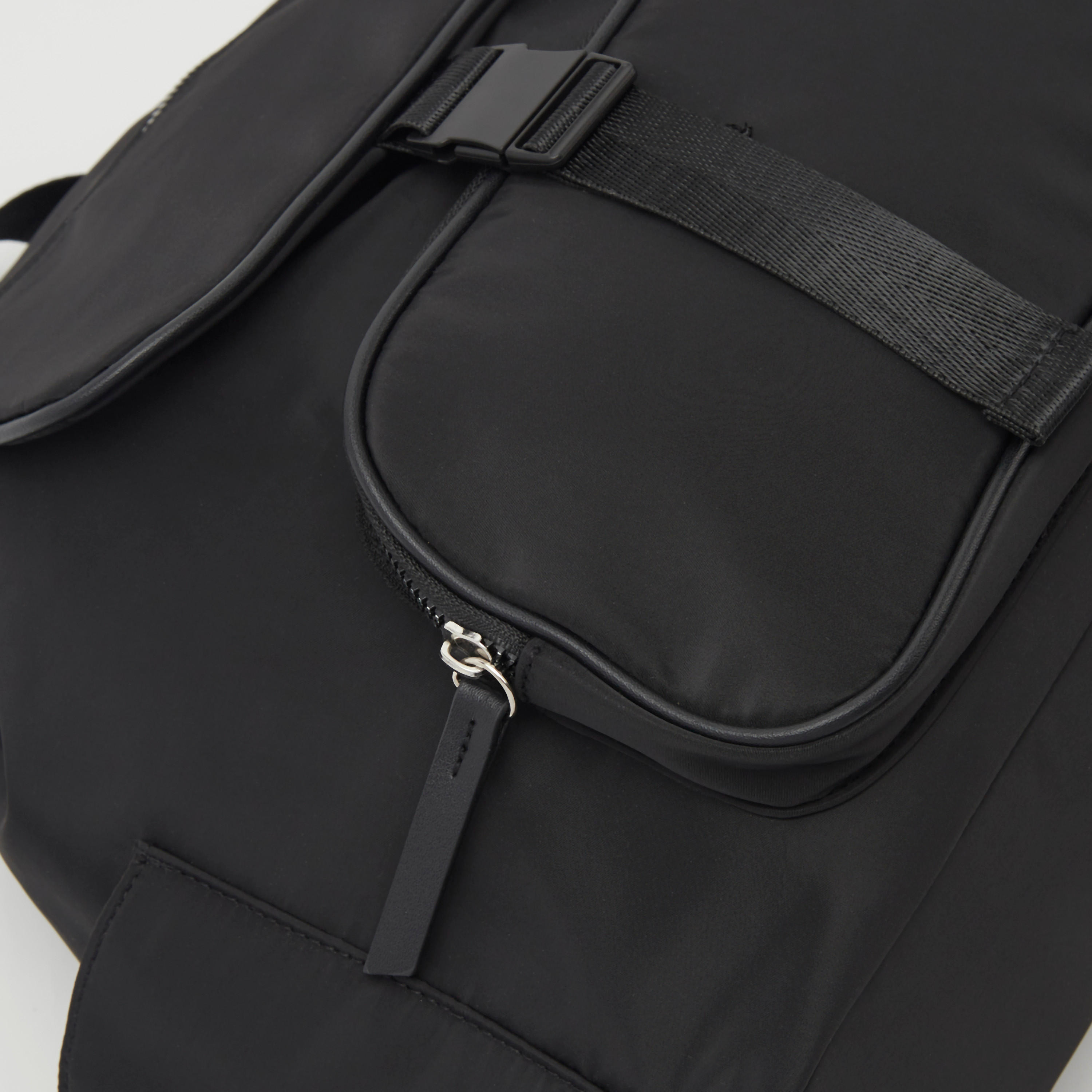 Solid Top Flap Handbag with Shoulder Straps and Drawstring Closure-women-bagsandwallets-handbags-image-4