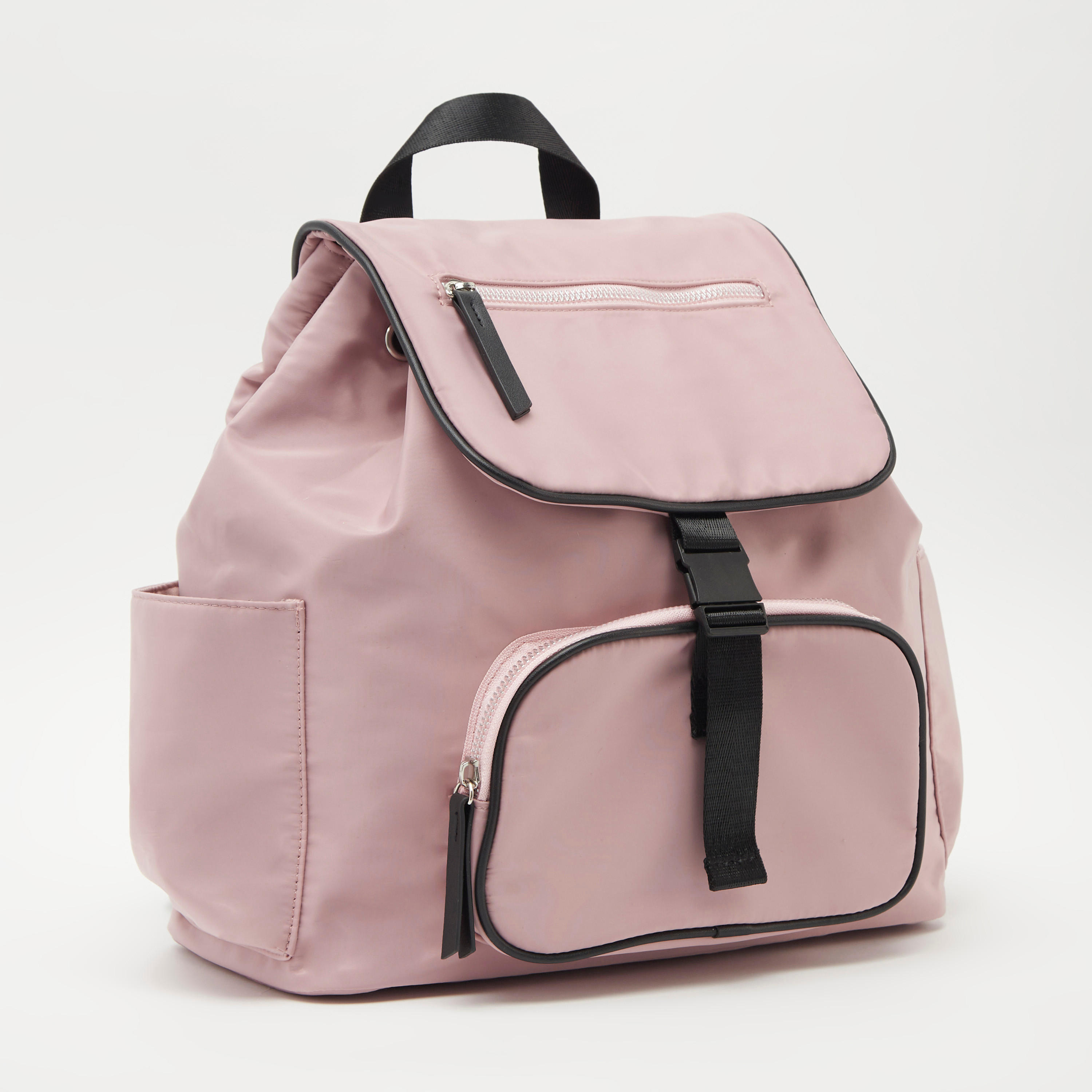 شنطة يد سادة بطيّة وحمّالات كتف ورباط إغلاق-women-bagsandwallets-handbags-image-4