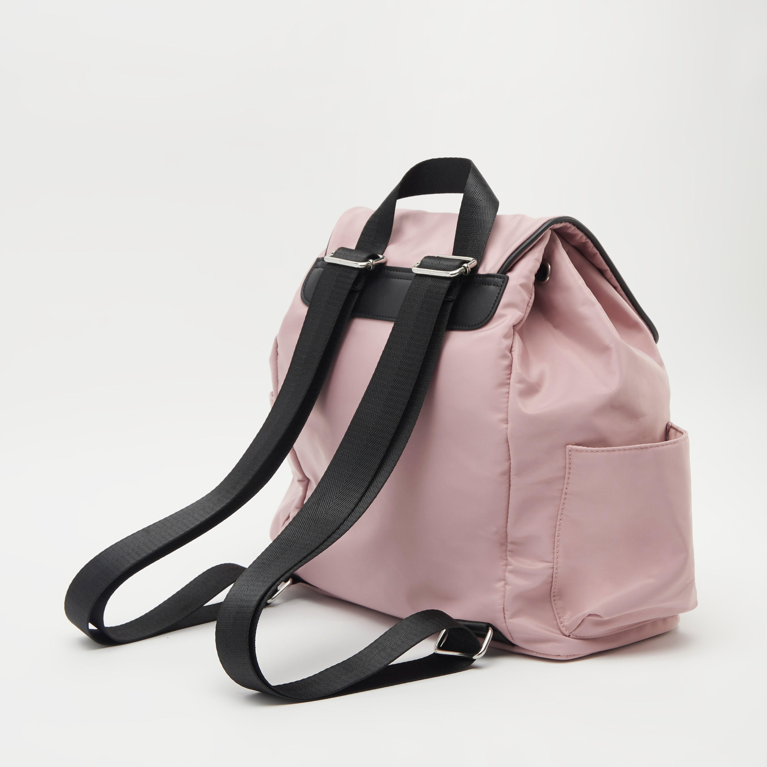 شنطة يد سادة بطيّة وحمّالات كتف ورباط إغلاق-women-bagsandwallets-handbags-image-3