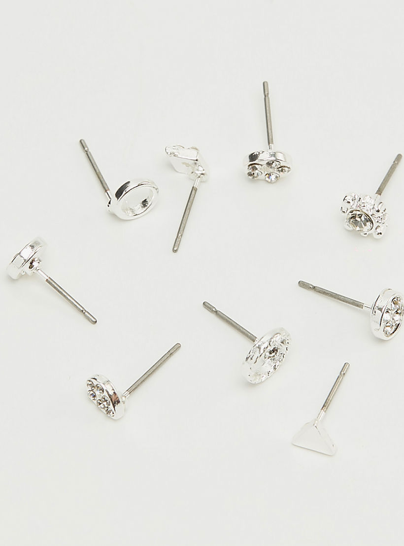 Set of 20 - Assorted Stud Earrings with Pushback Closure-women-watchesandjewellery-jewellery-earrings-image-3