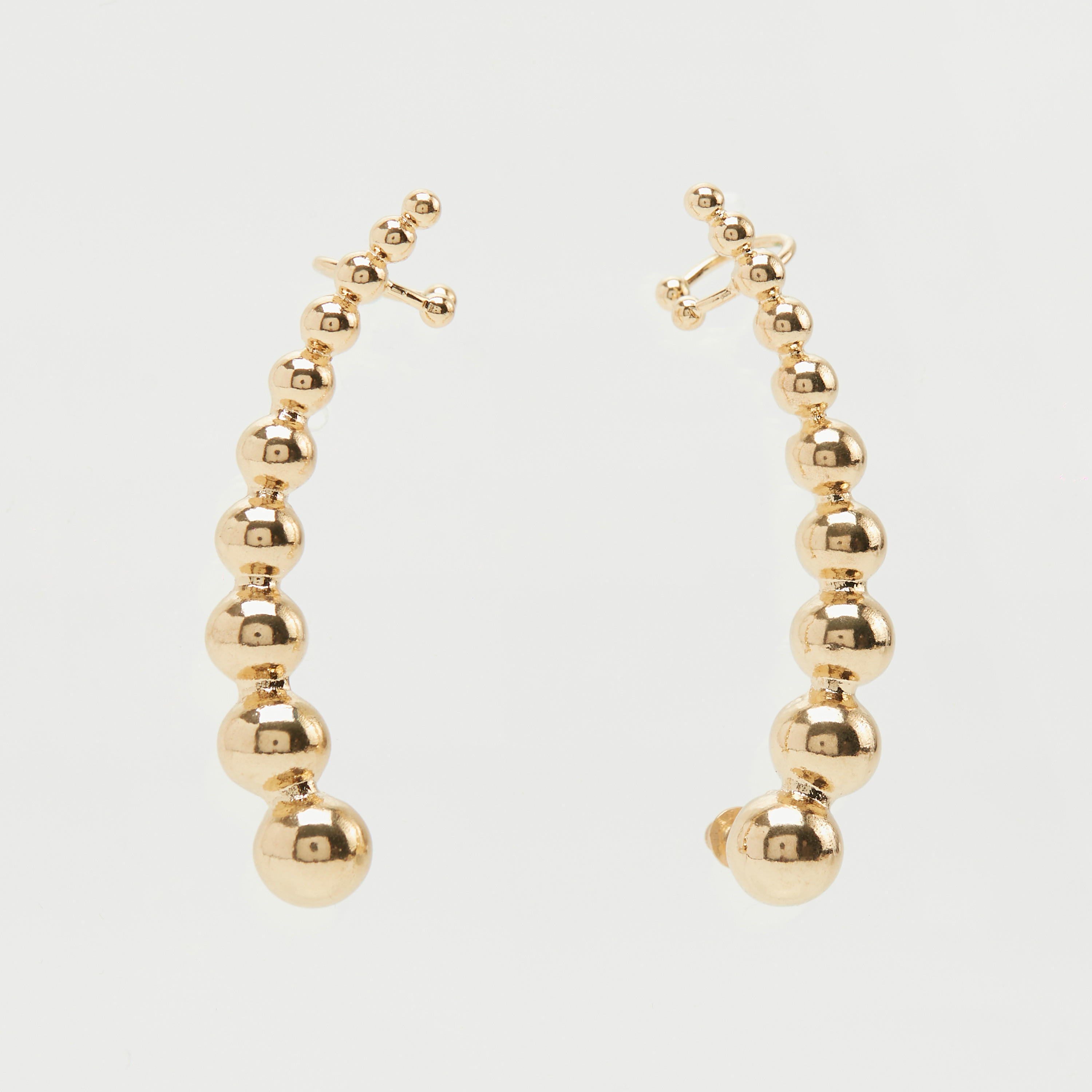 Metallic Cuff Earrings with Pushback Closure-women-watchesandjewellery-jewellery-earrings-image-3