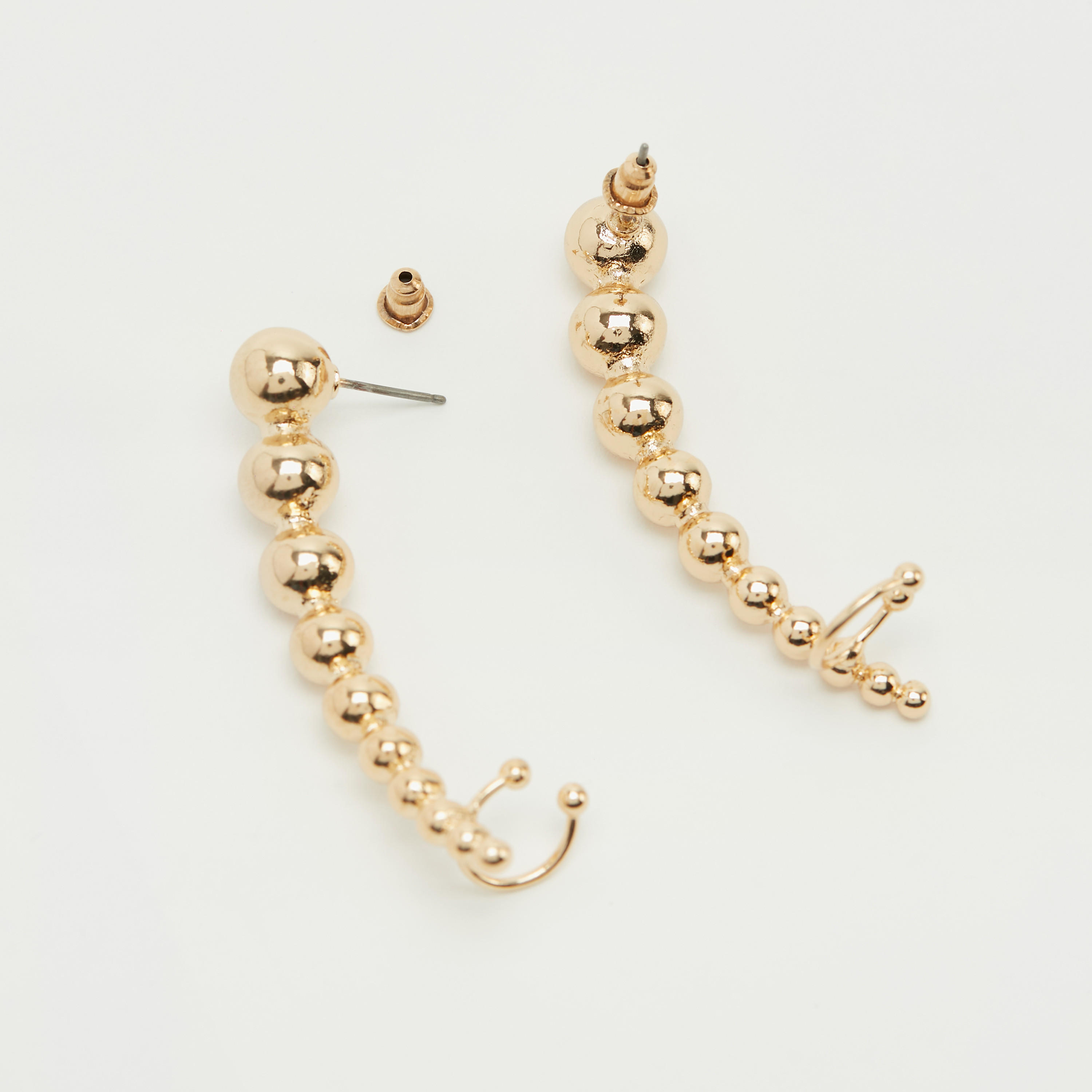 Metallic Cuff Earrings with Pushback Closure-women-watchesandjewellery-jewellery-earrings-image-4