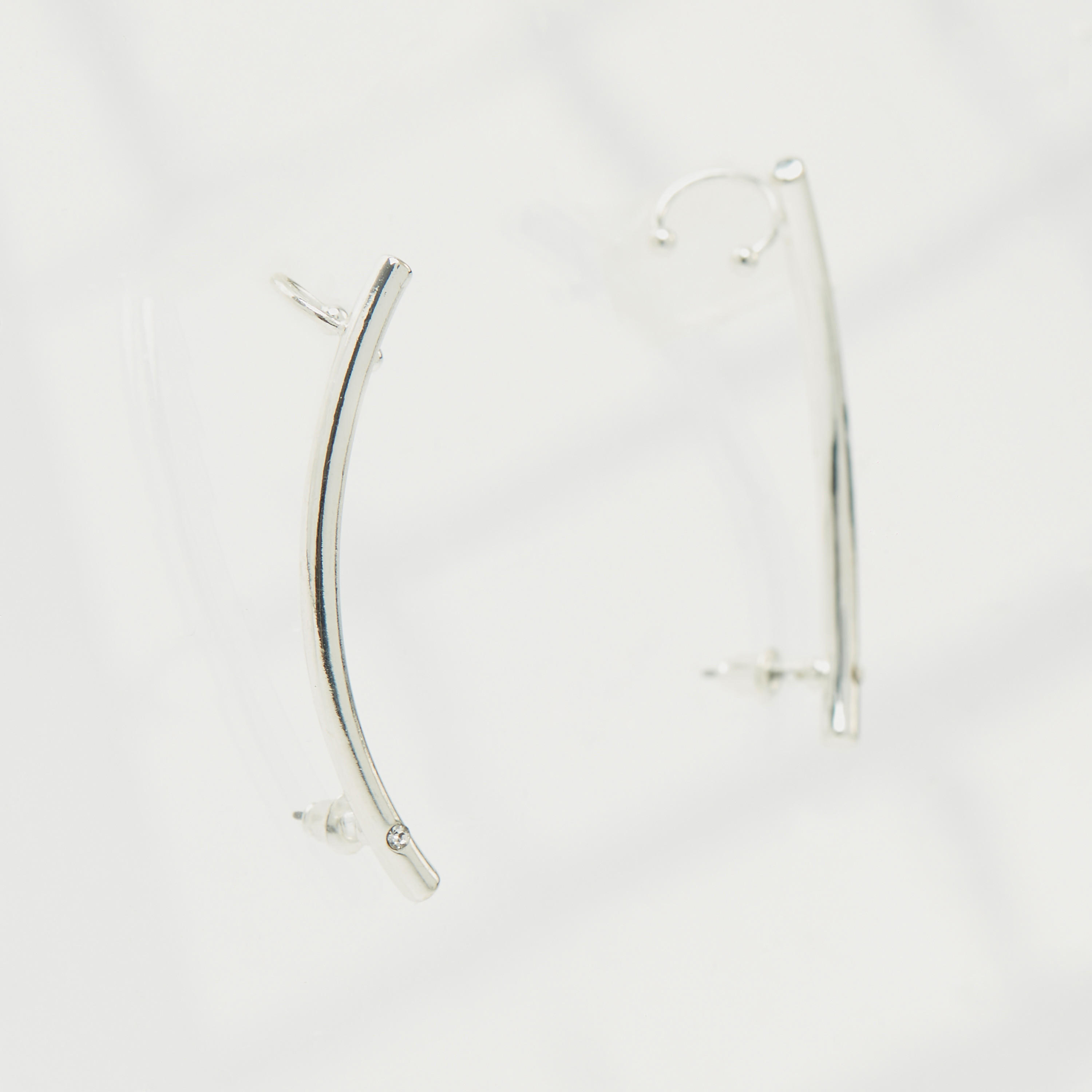 Metallic Ear Cuffs with Pushback Closure-women-watchesandjewellery-jewellery-earrings-image-1