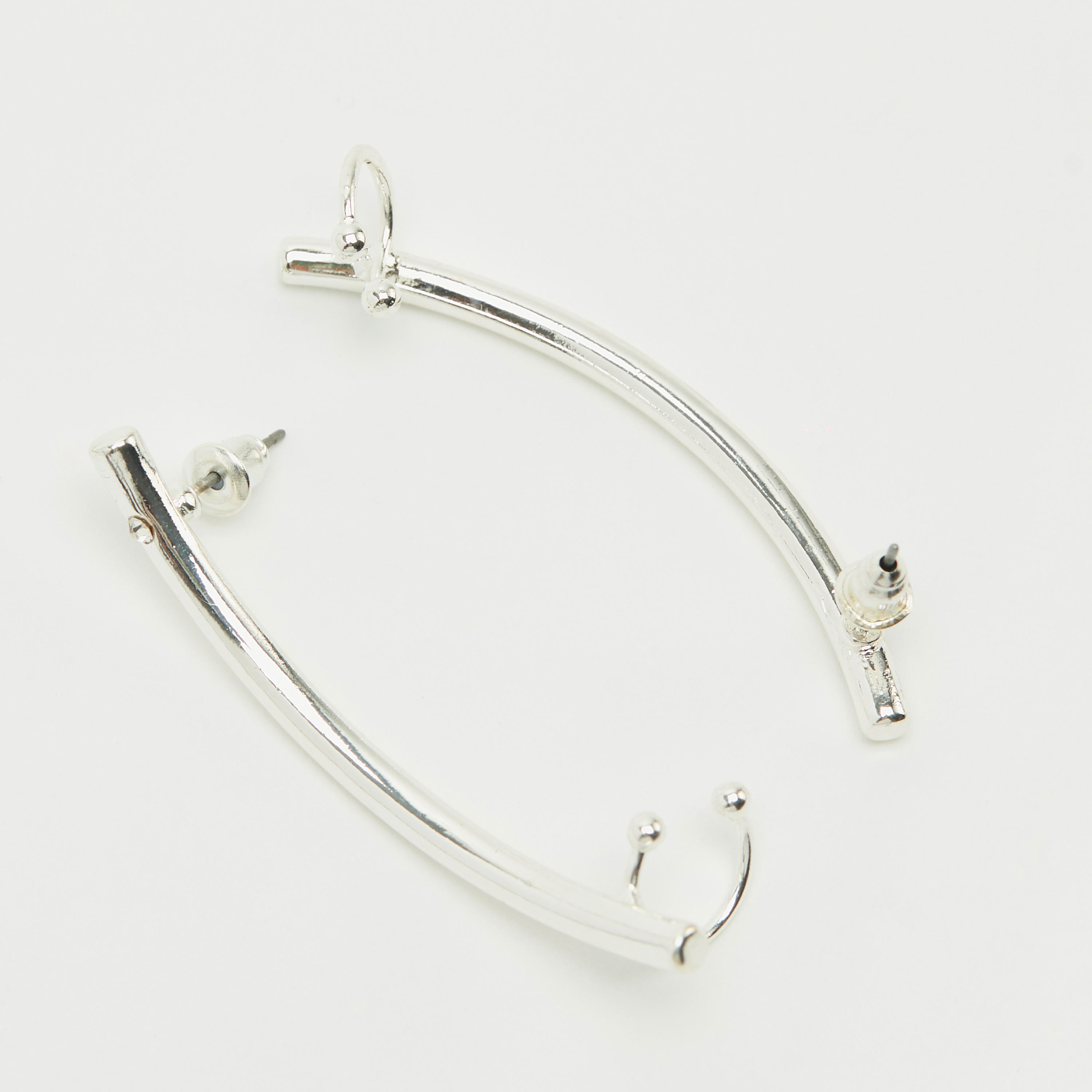 Metallic Ear Cuffs with Pushback Closure-women-watchesandjewellery-jewellery-earrings-image-3