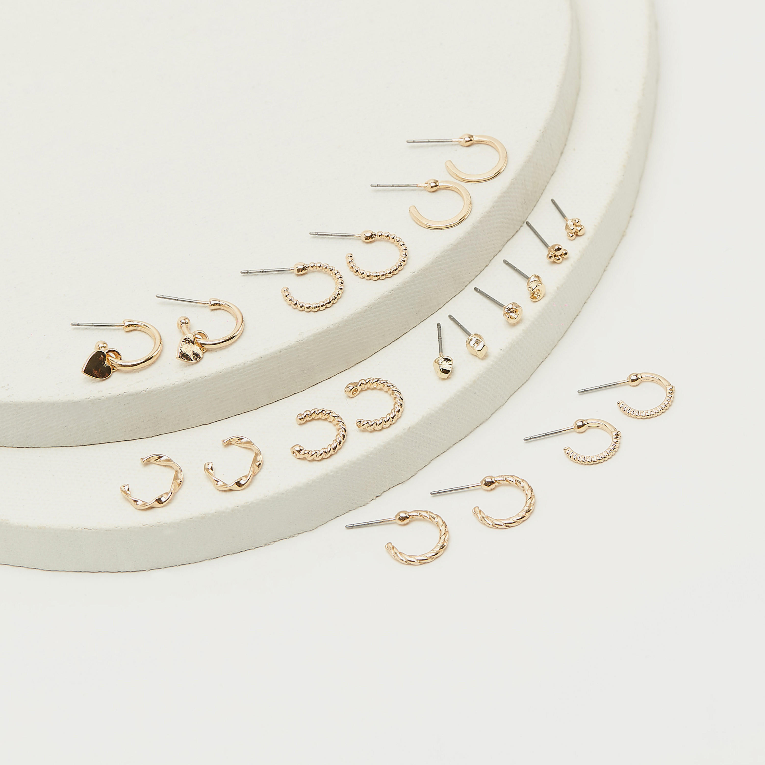Set of 10 - Assorted Earrings with Pushback Closure-women-watchesandjewellery-jewellery-earrings-image-2