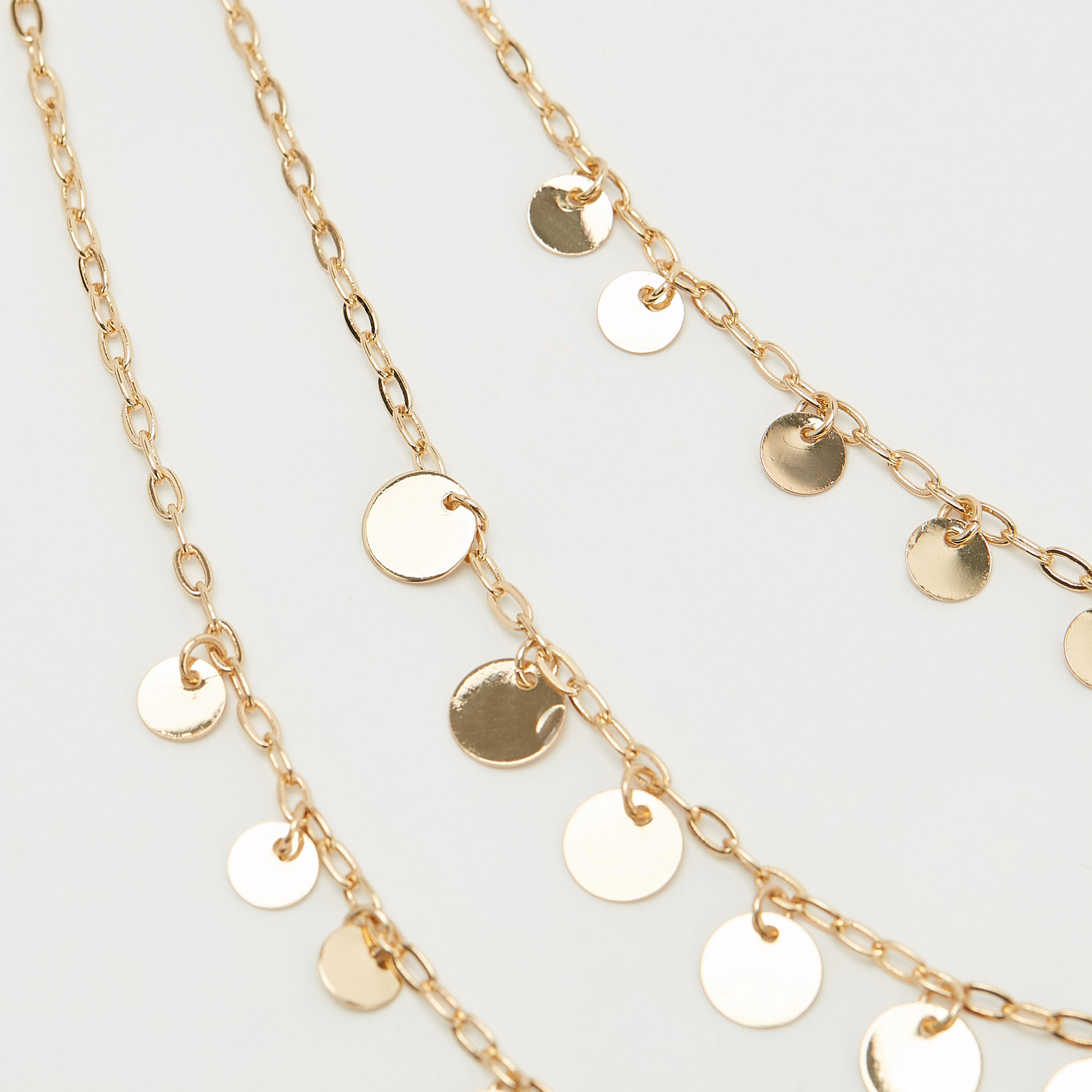 عقد سلسلة بطبقات ودلايات ومشبك إغلاق-women-watchesandjewellery-jewellery-necklacesandpendants-image-3