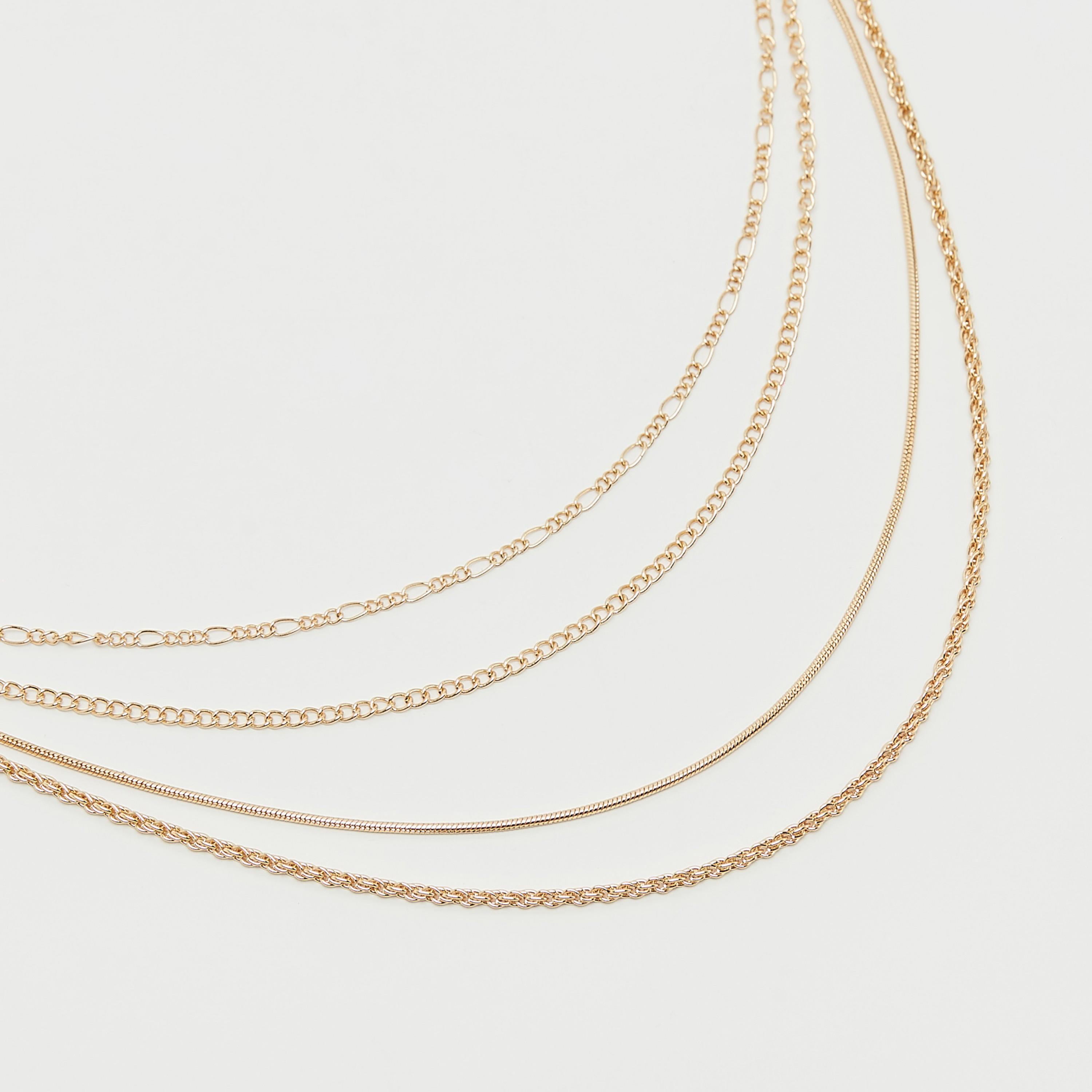 Layered Chain Link Necklace with Lobster Clasp-women-watchesandjewellery-jewellery-necklacesandpendants-image-1