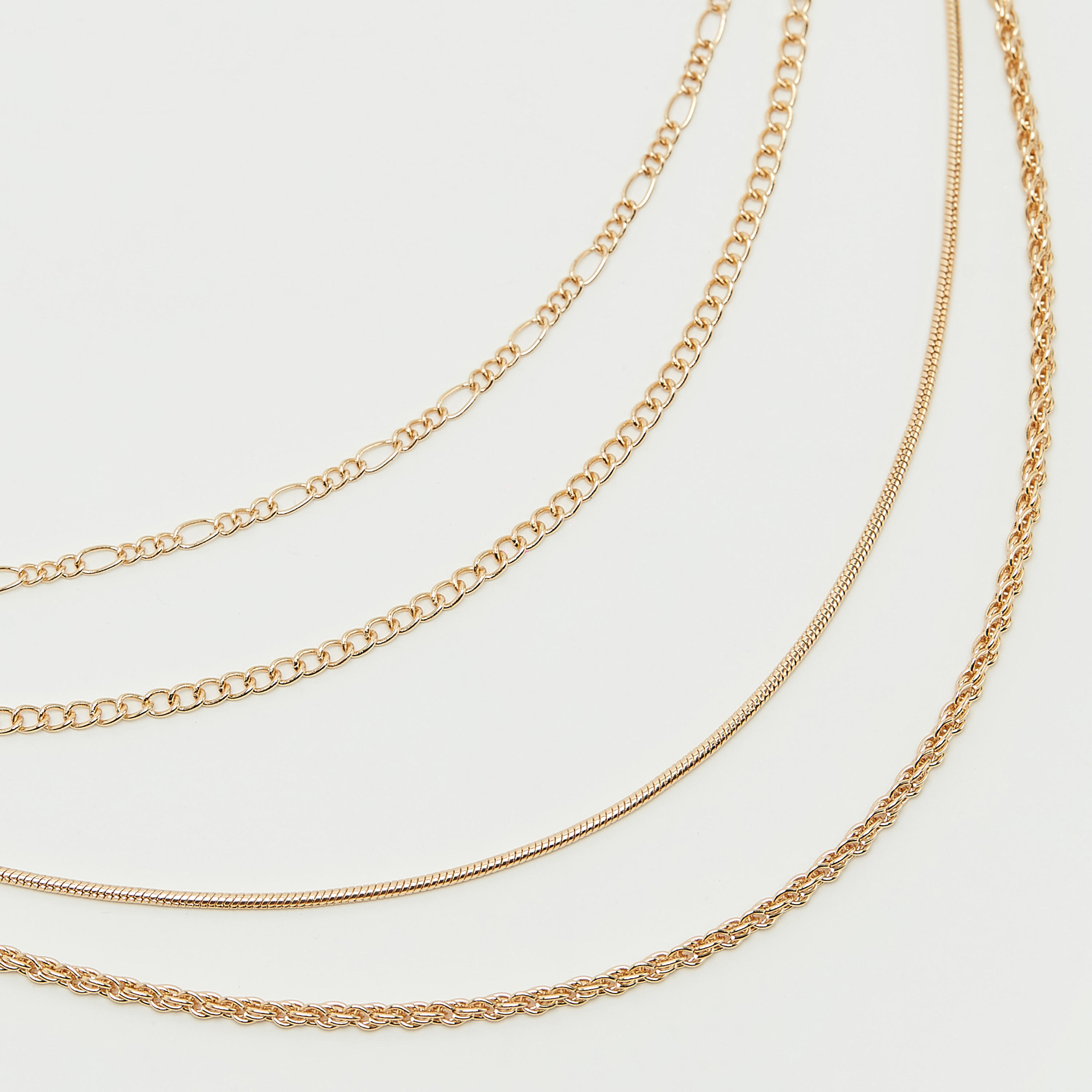 Layered Chain Link Necklace with Lobster Clasp-women-watchesandjewellery-jewellery-necklacesandpendants-image-2