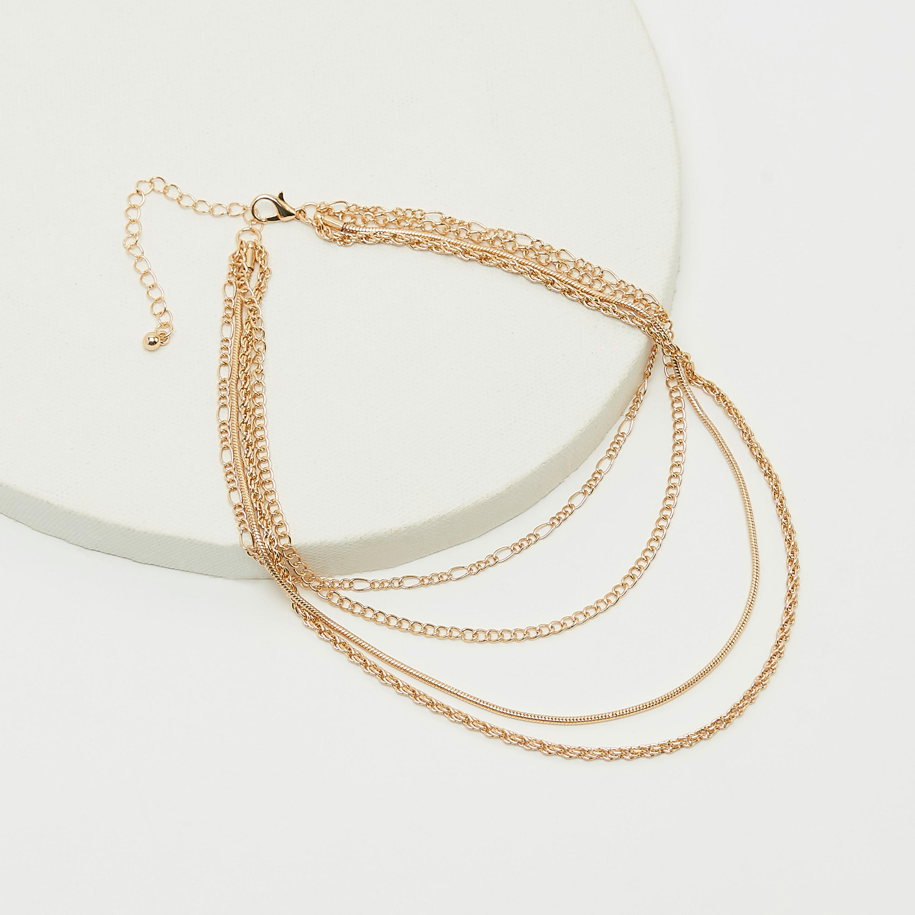 Layered Chain Link Necklace with Lobster Clasp-women-watchesandjewellery-jewellery-necklacesandpendants-image-4