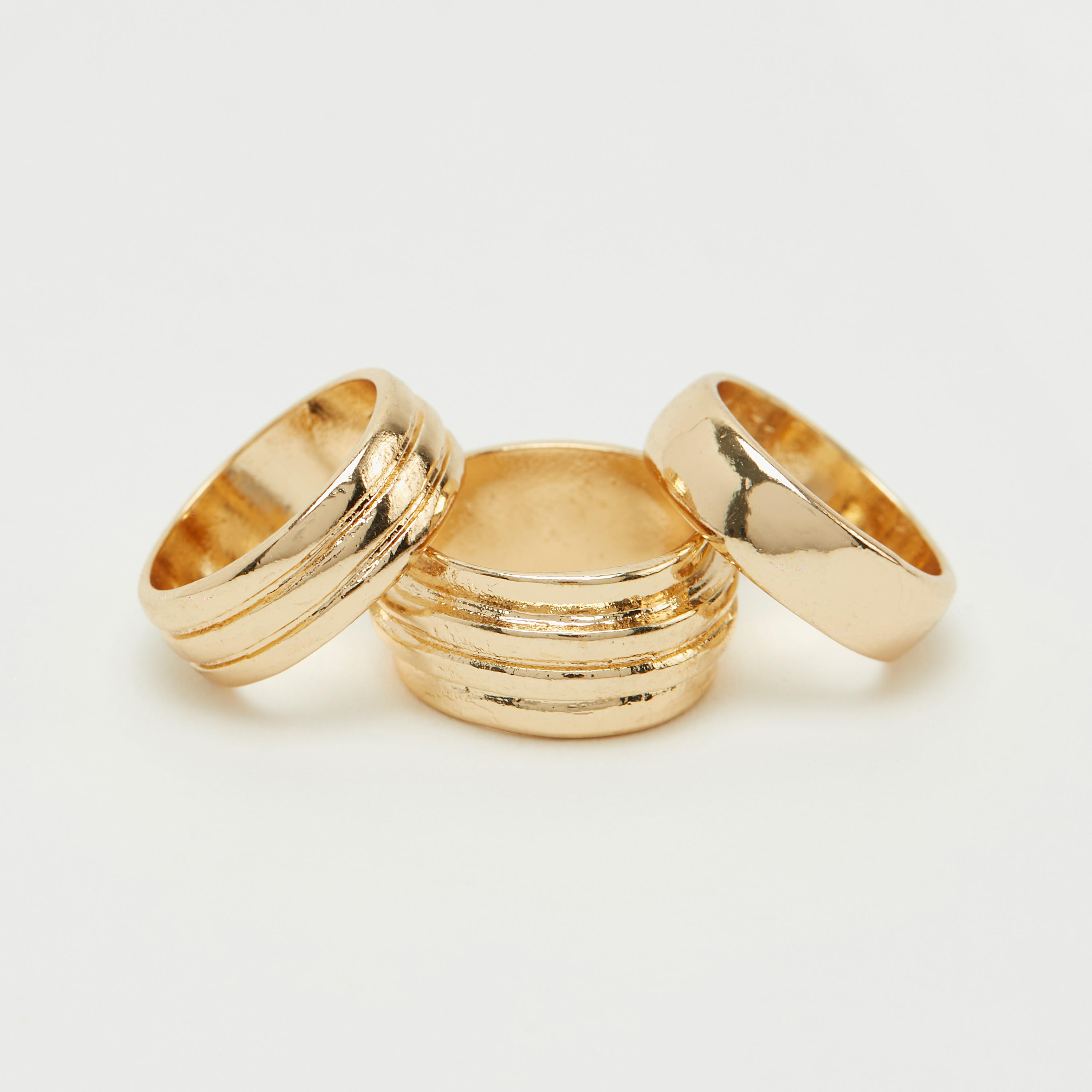 Set of 3 - Metallic Finger Ring-women-watchesandjewellery-jewellery-rings-image-3