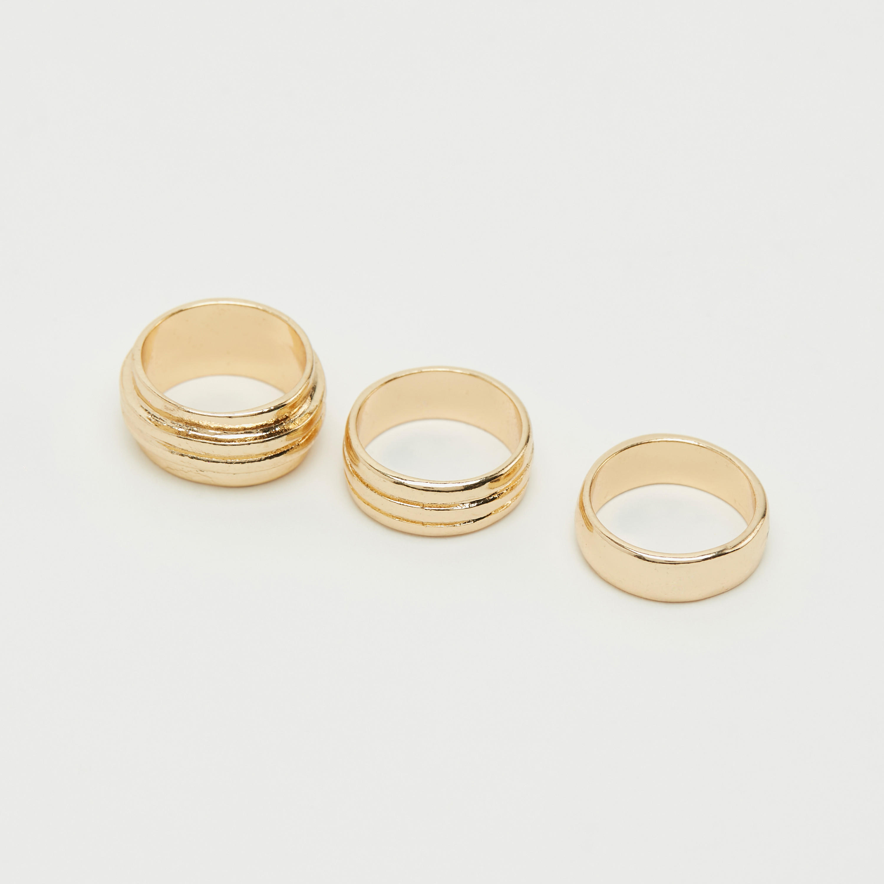 Set of 3 - Metallic Finger Ring-women-watchesandjewellery-jewellery-rings-image-5
