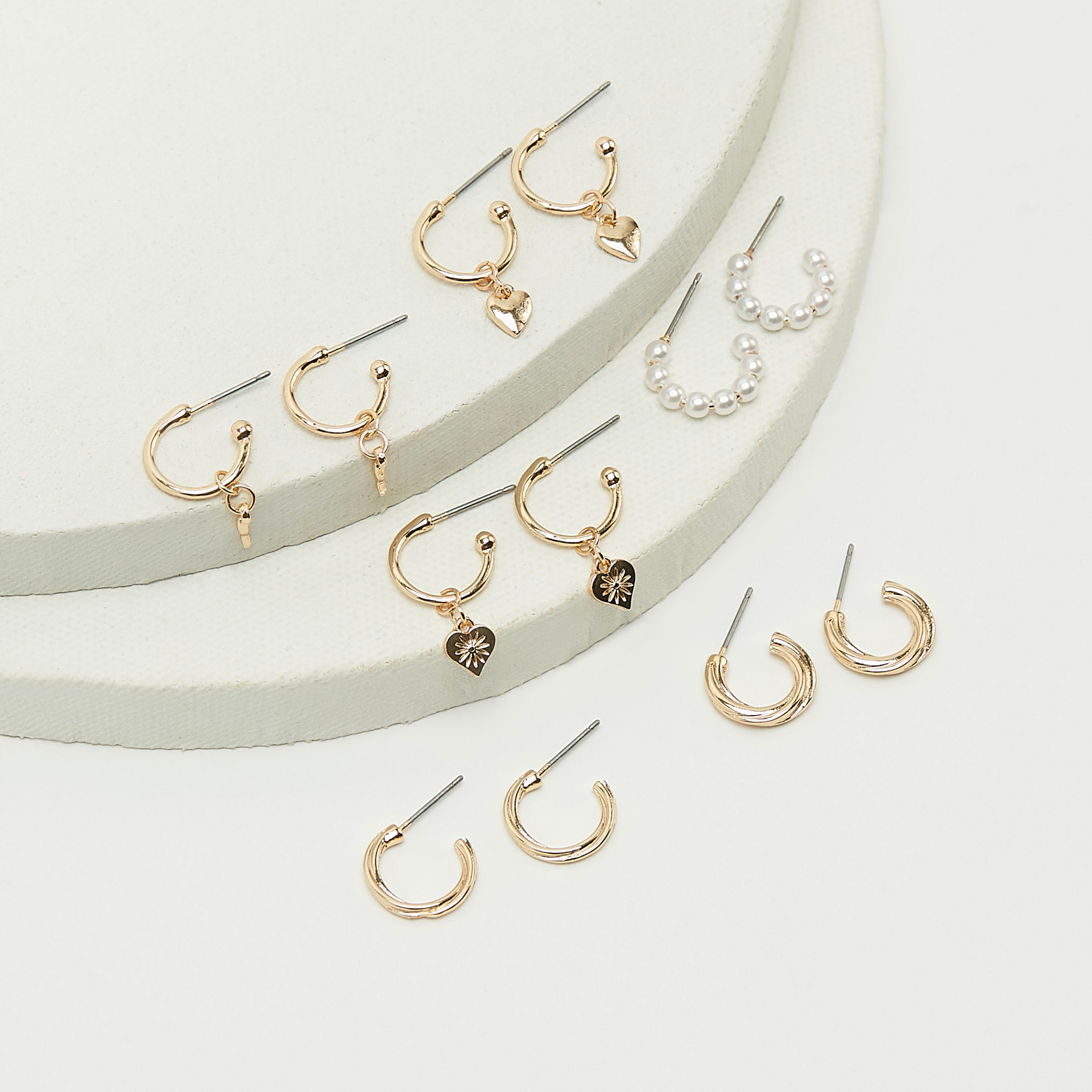 Set of 6 - Assorted Earrings with Pushback Closure-women-watchesandjewellery-jewellery-earrings-image-2