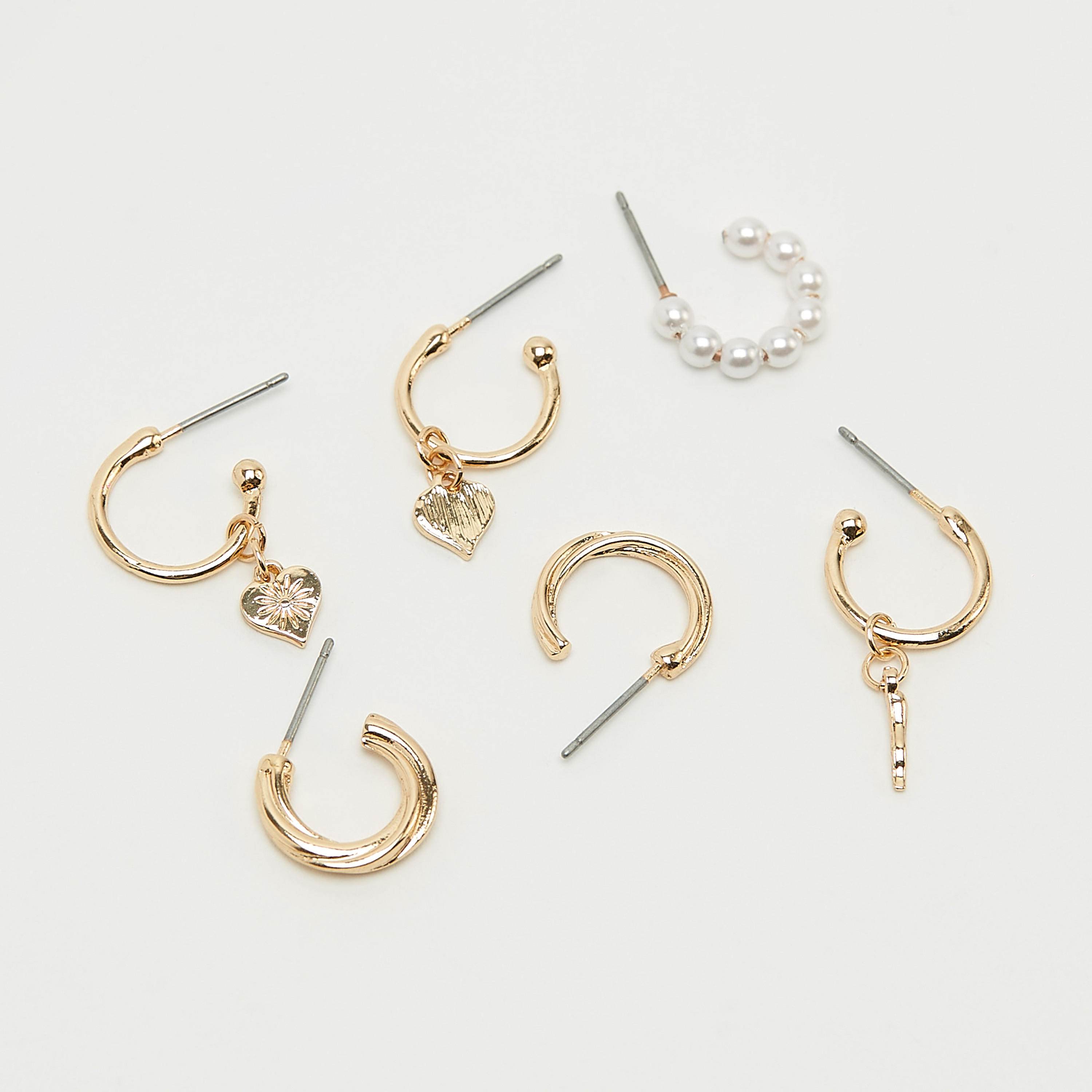 Set of 6 - Assorted Earrings with Pushback Closure-women-watchesandjewellery-jewellery-earrings-image-4