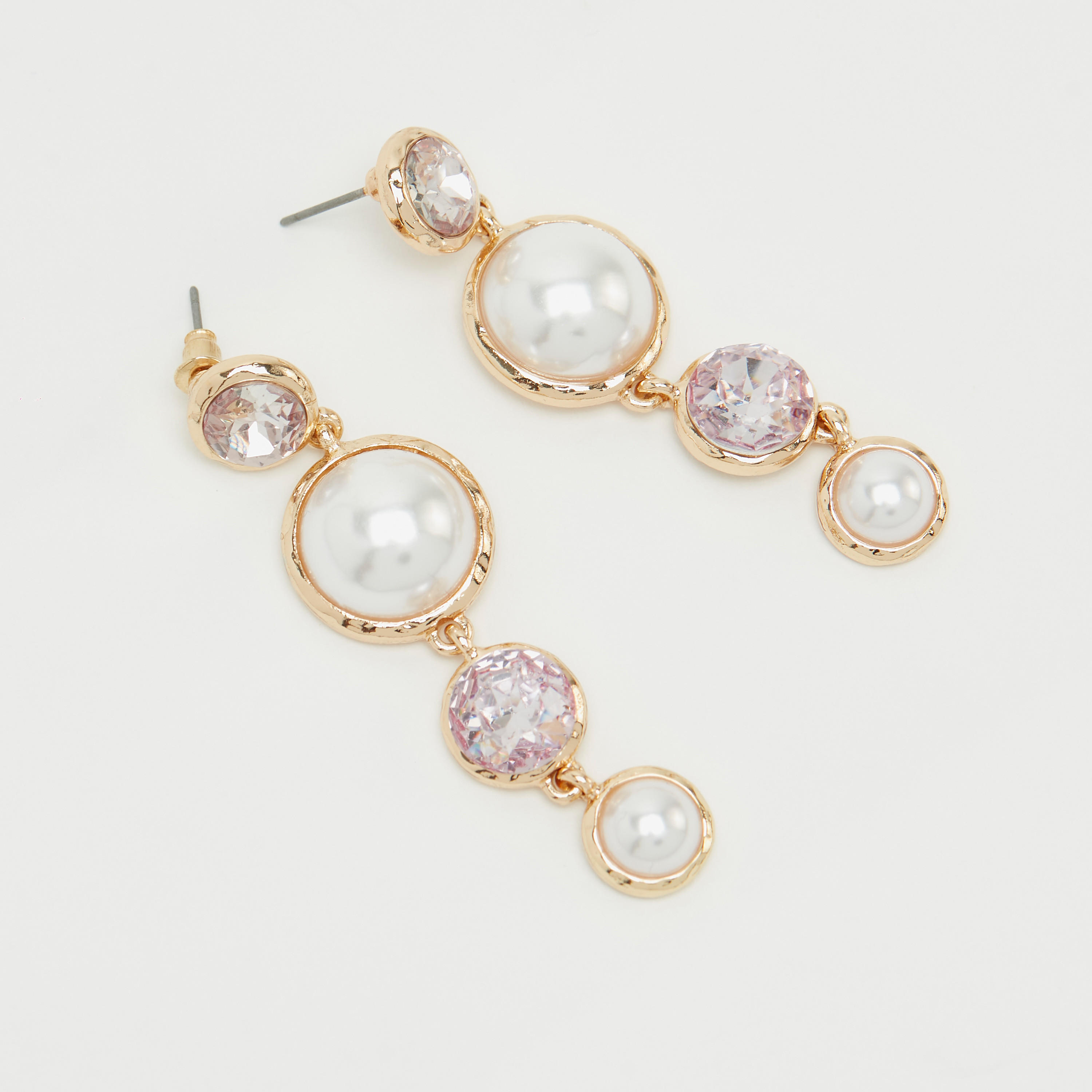 حلق متدليّ مزيّن بمكبس إغلاق خلفي-women-watchesandjewellery-jewellery-earrings-image-3
