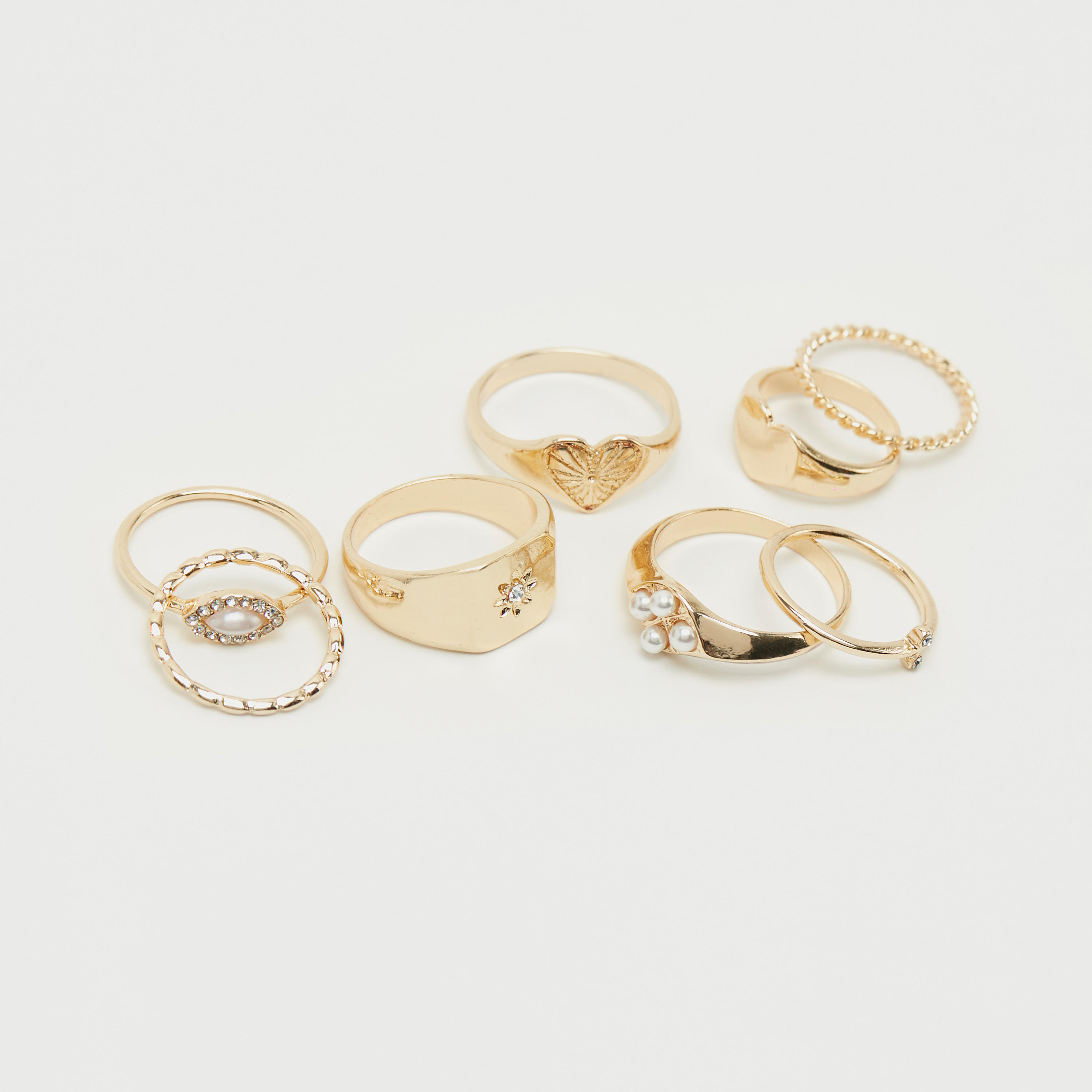 Set of 8 - Embellished Finger Ring-women-watchesandjewellery-jewellery-rings-image-4